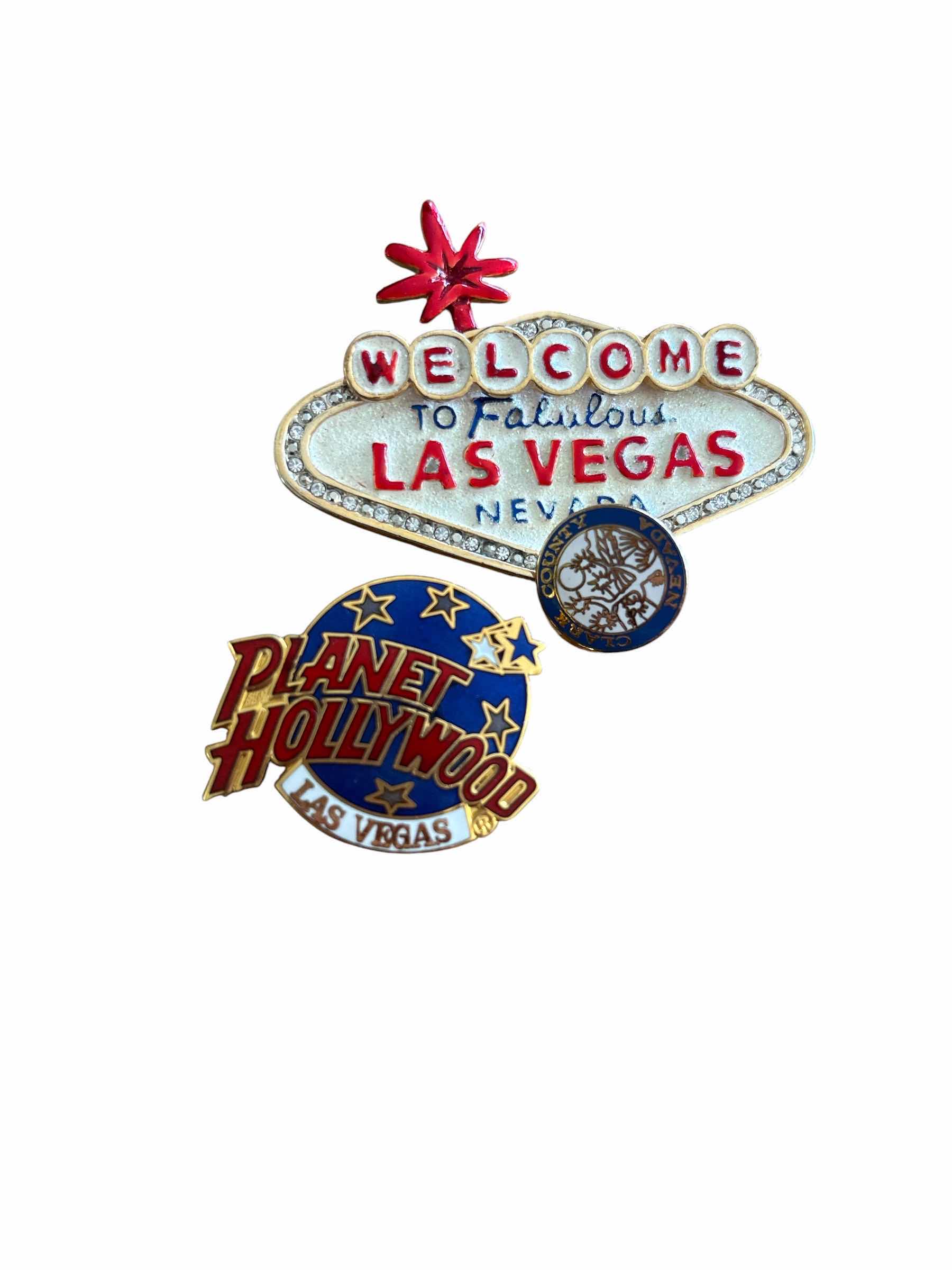 Photo 1 of (5)PCS LAS VEGAS BROOCHES/PINS