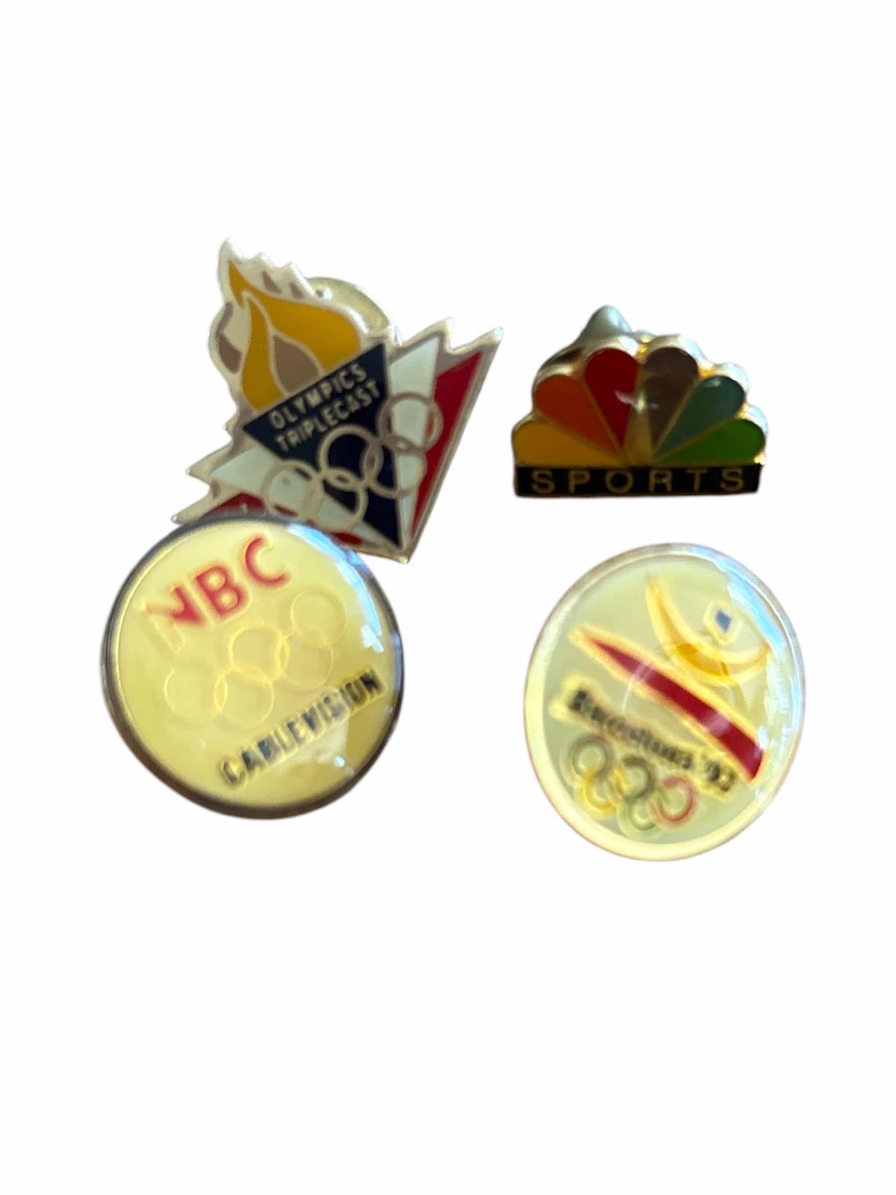 Photo 1 of (4)PCS OLYMPIC BROOCHES/PINS