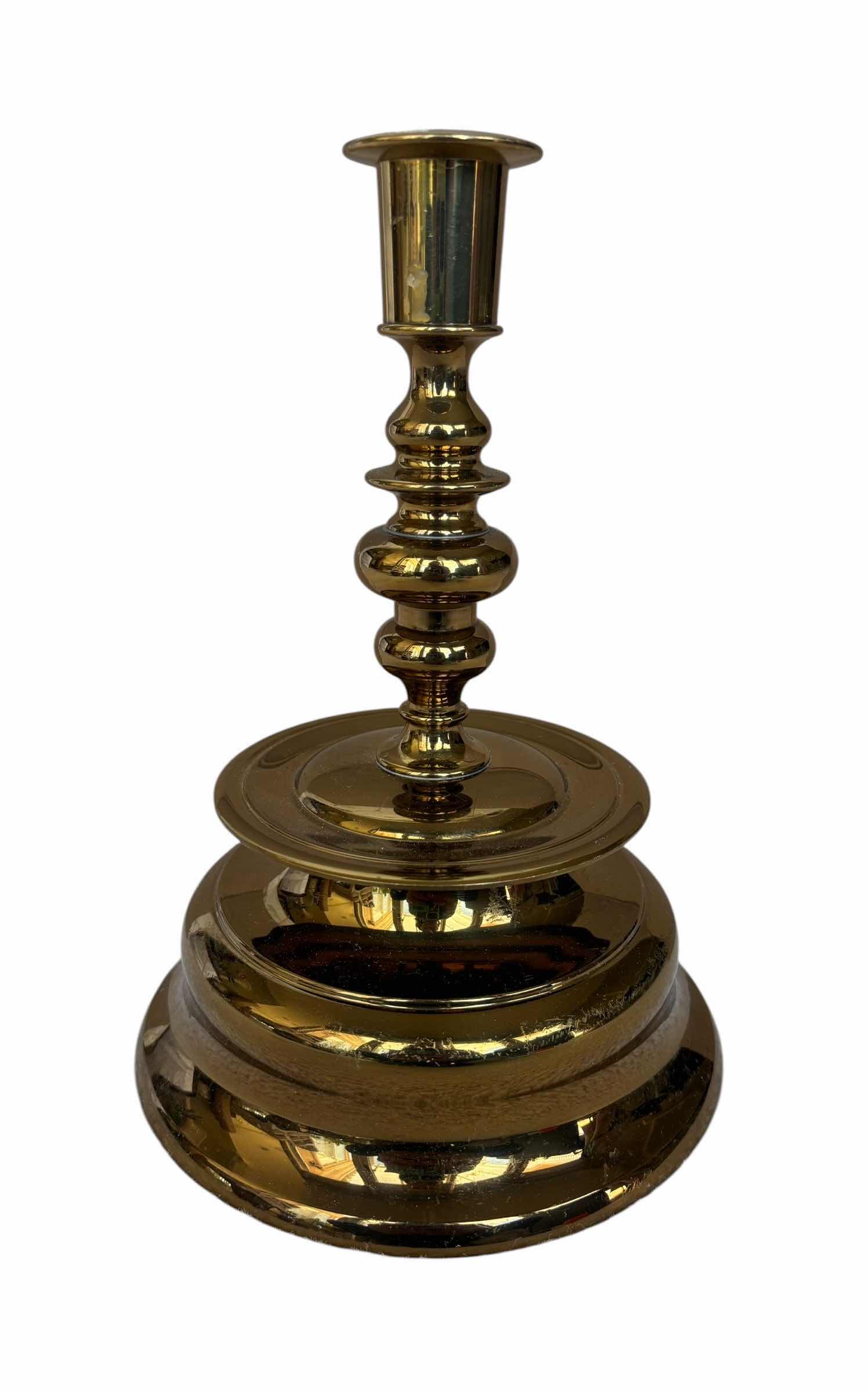 Photo 1 of GORHAM BRASS CANDLE HOLDER H9”