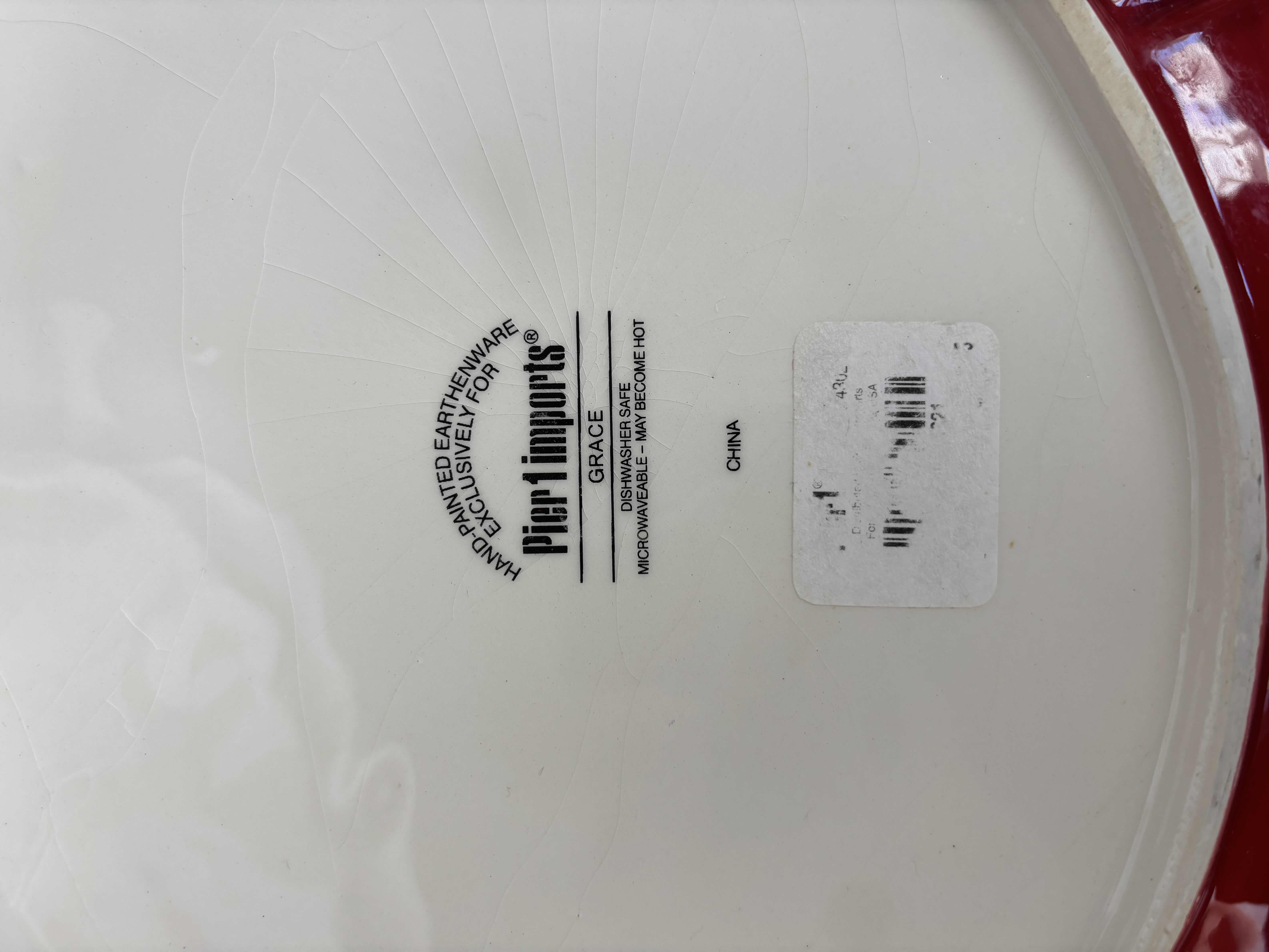 Photo 1 of SPODE CHRISTMAS TREE 3-TIER SERVING PLATTER, PIER 1 IMPORTS HAND-PAINTED DESSERT PLATE & GOLDEN DECORATIVE BOX