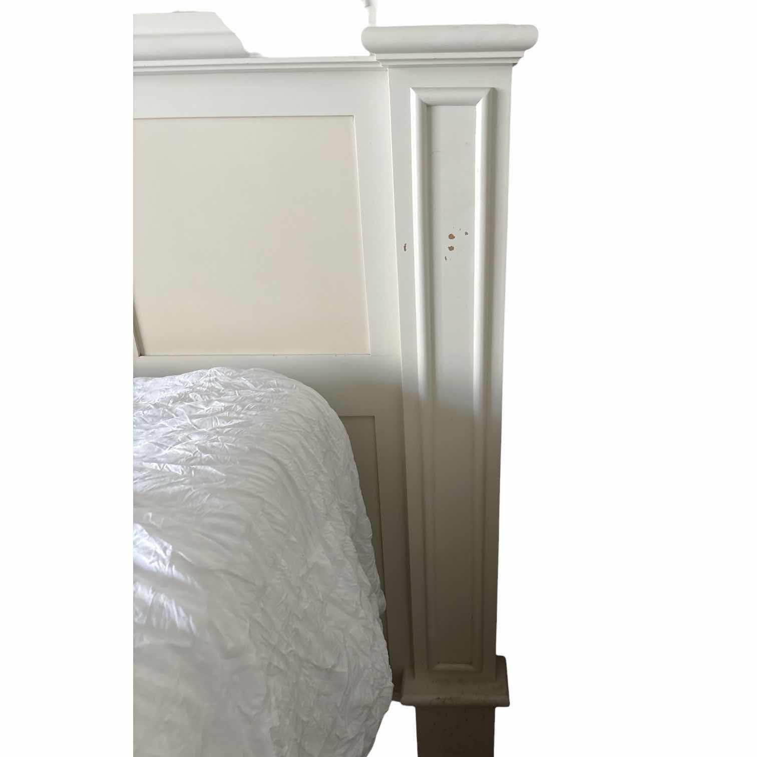Photo 1 of IVORY PANEL SHELF STANDING QUEEN HEADBOARD W/DECORATIVE COLUMN PILLARS 86”X7”H60”