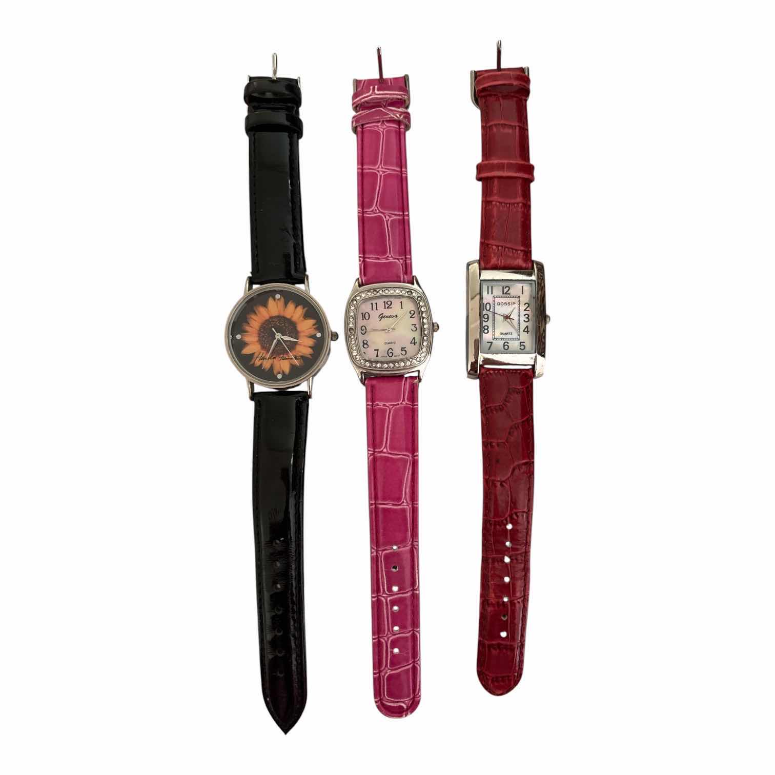 Photo 1 of (5)PCS COLORFUL FLOWER WOMENS WATCHES- GOSSIP,GENEVA