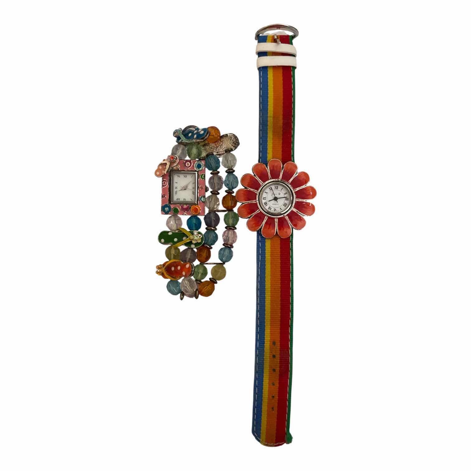 Photo 1 of (5)PCS COLORFUL FLOWER WOMENS WATCHES- GOSSIP,GENEVA