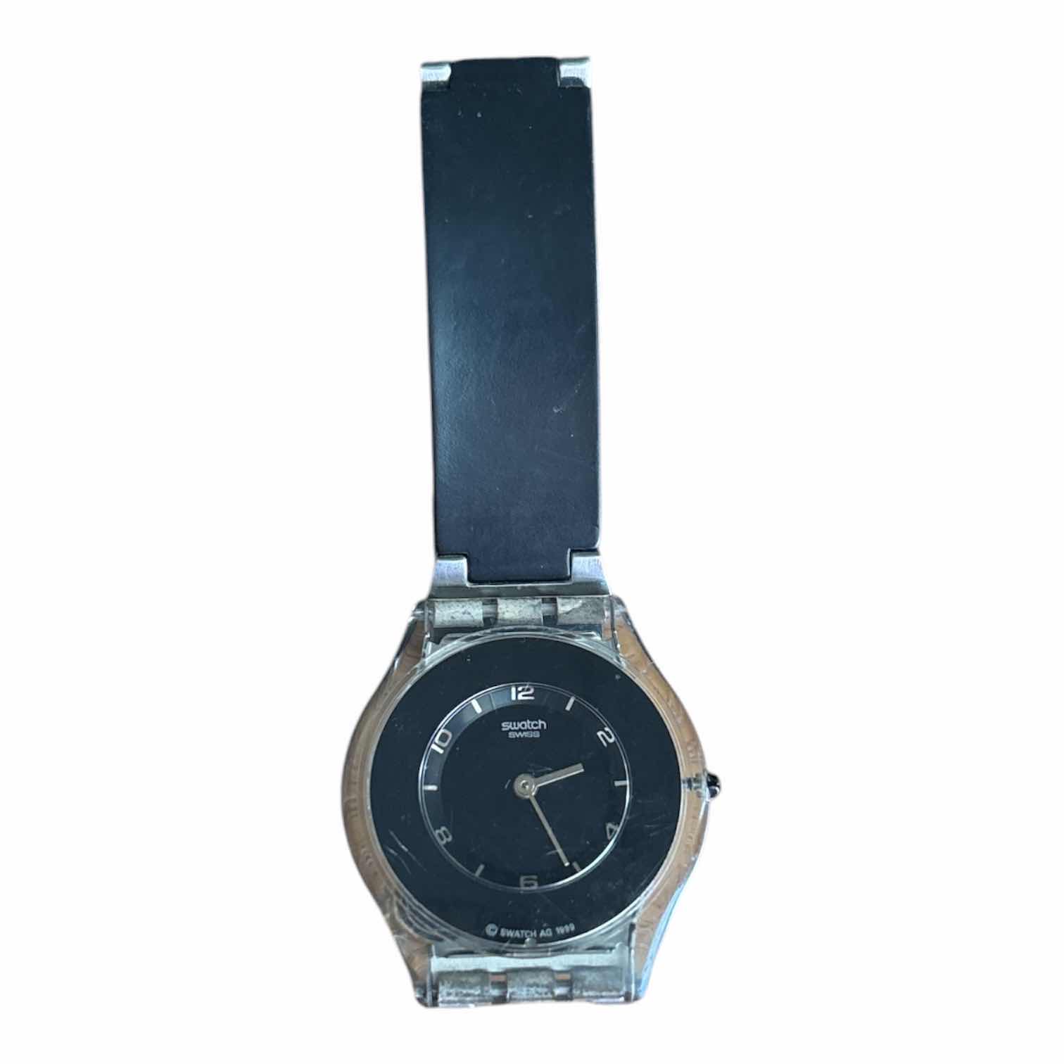 Photo 1 of VINTAGE SWISS SWATCH PURE BLACK MODEL