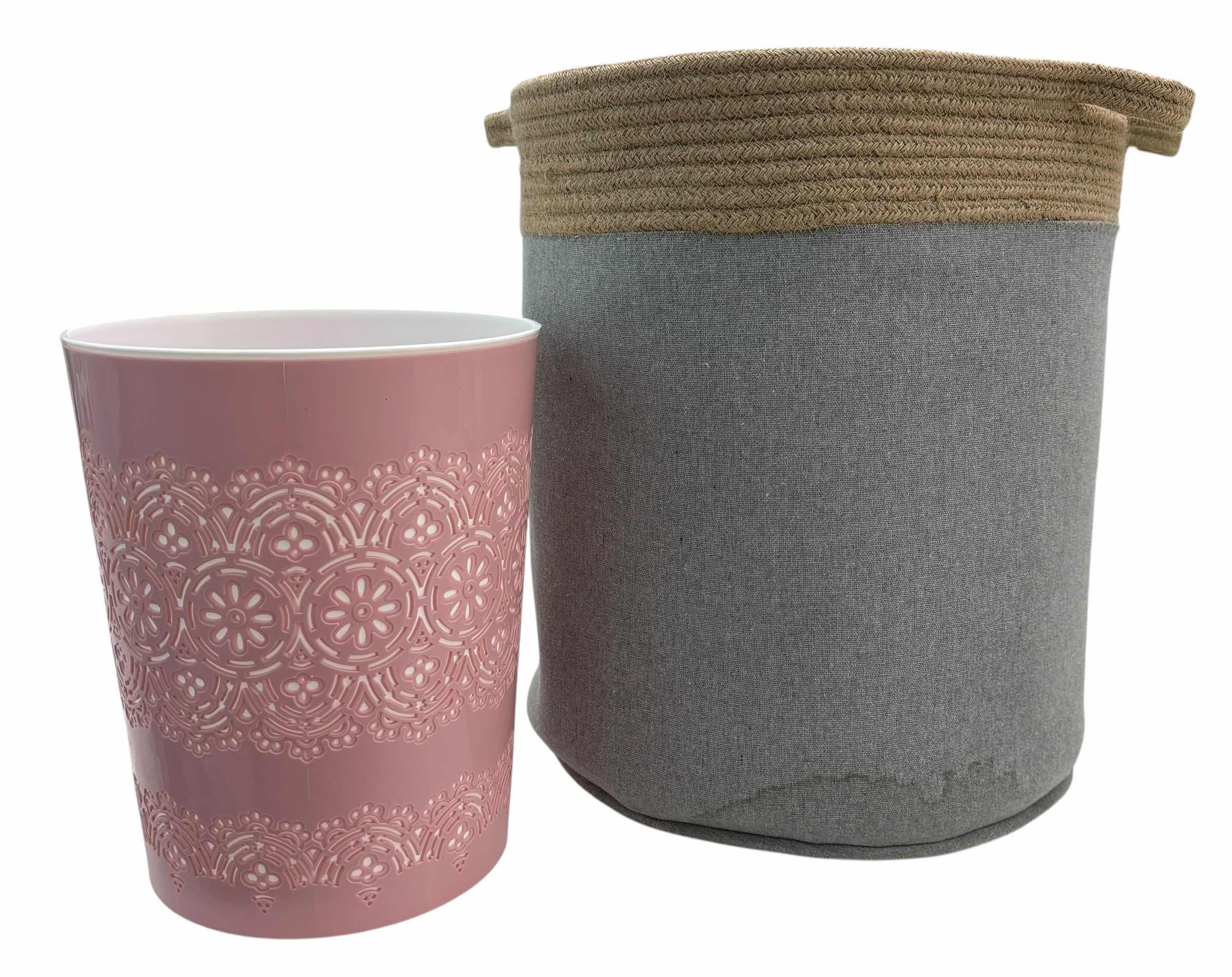 Photo 1 of TRASH CAN & HAMPER (H16”)