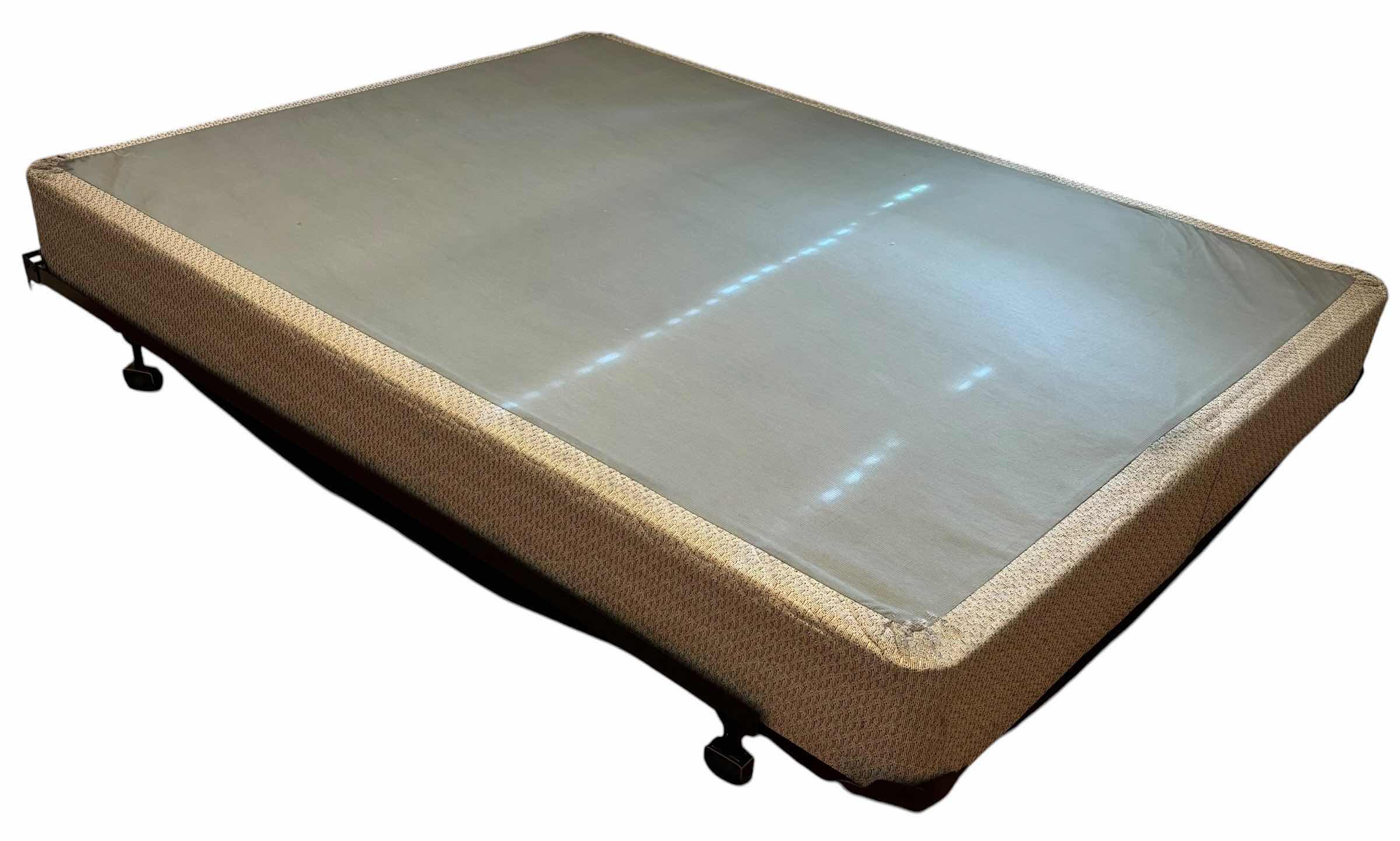 Photo 1 of QUEEN BOX SPRING WITH ROLLING FRAME