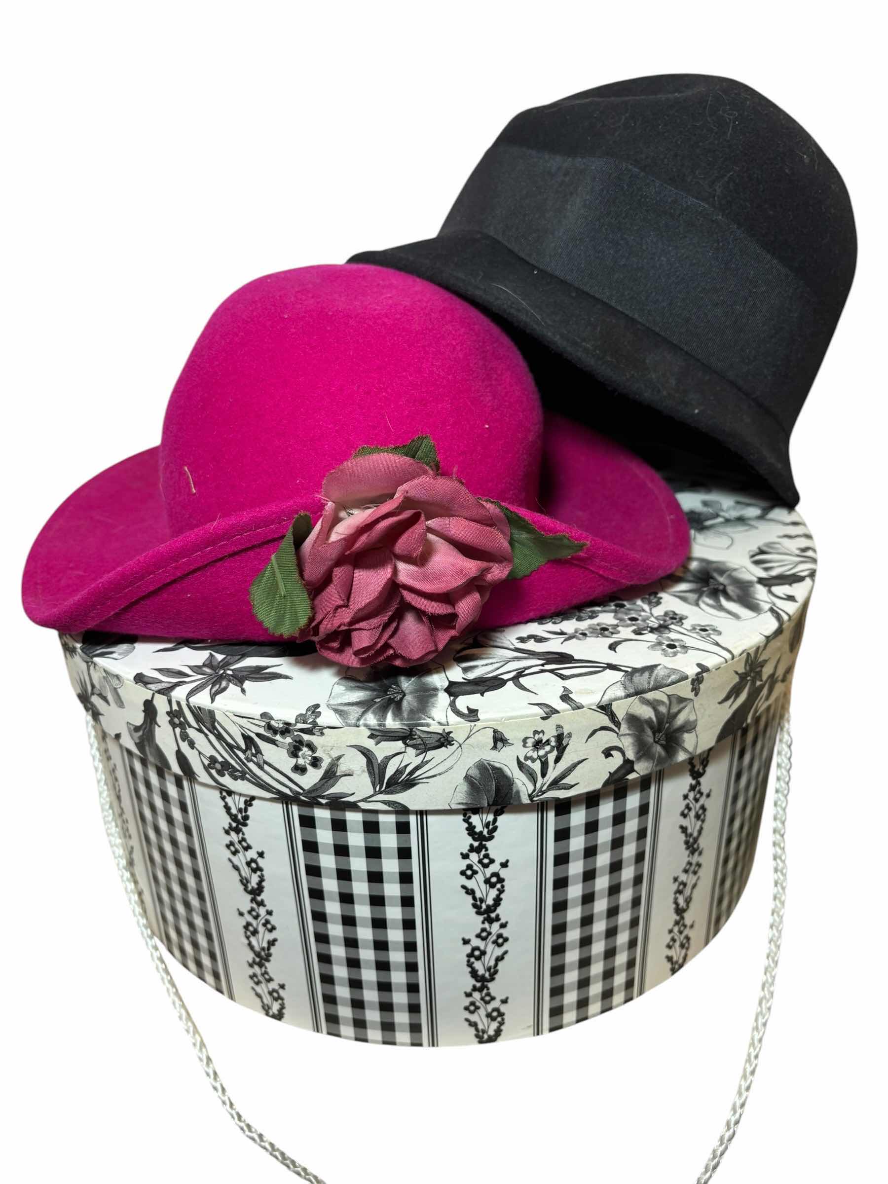 Photo 1 of HAT COLLECTION (4) WITH HAT BOX