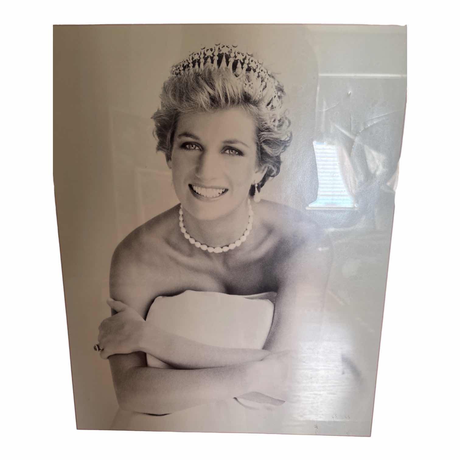 Photo 1 of FRAMED VINTAGE ARTWORK PRINCESS DIANA “THE ENGISH ROSE” IN WOOD FRAME 20”X26”