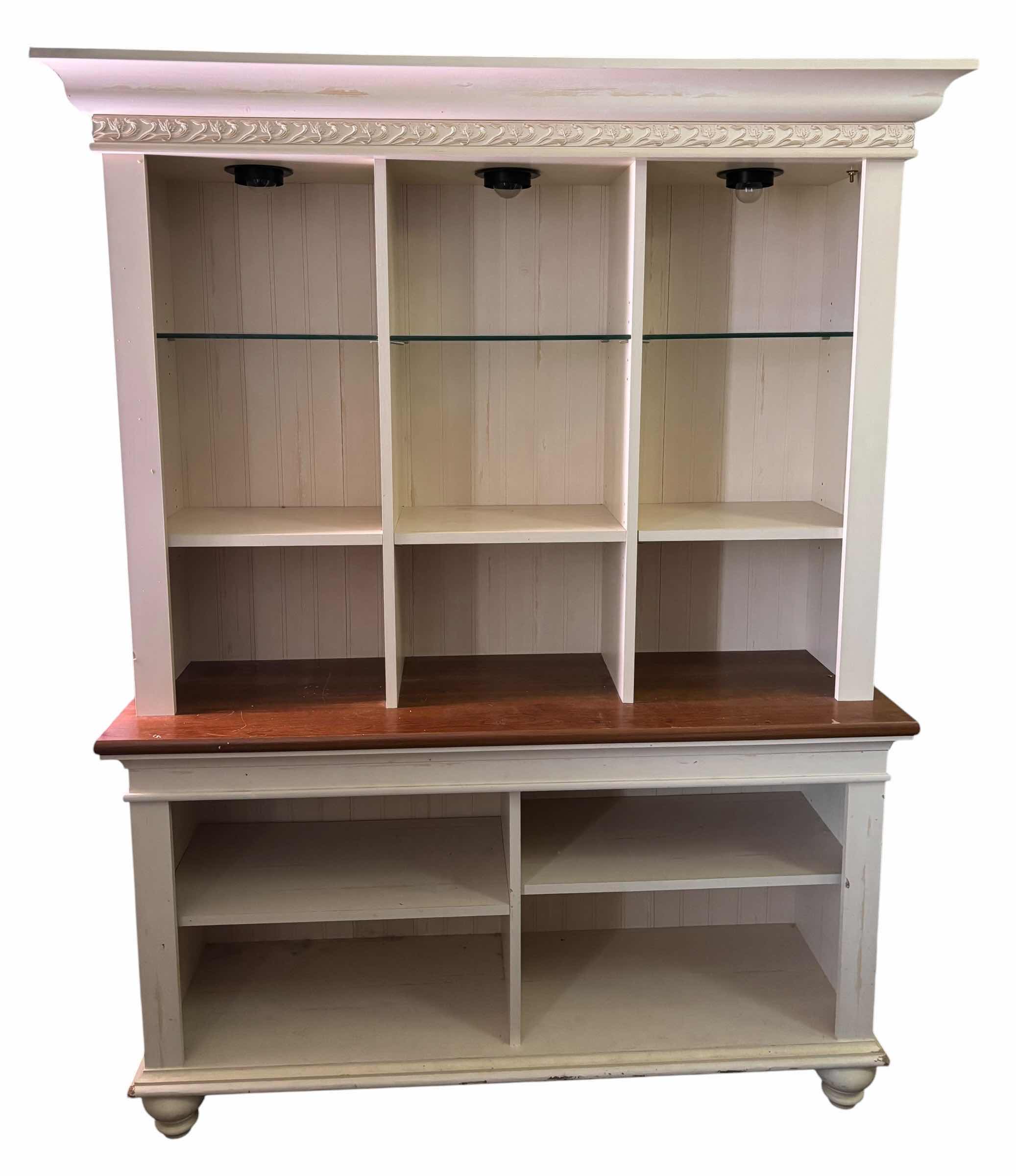 Photo 1 of CHRISTOPHER LOWELL SHORE HUTCH BOOKCASE 54” X 72”H