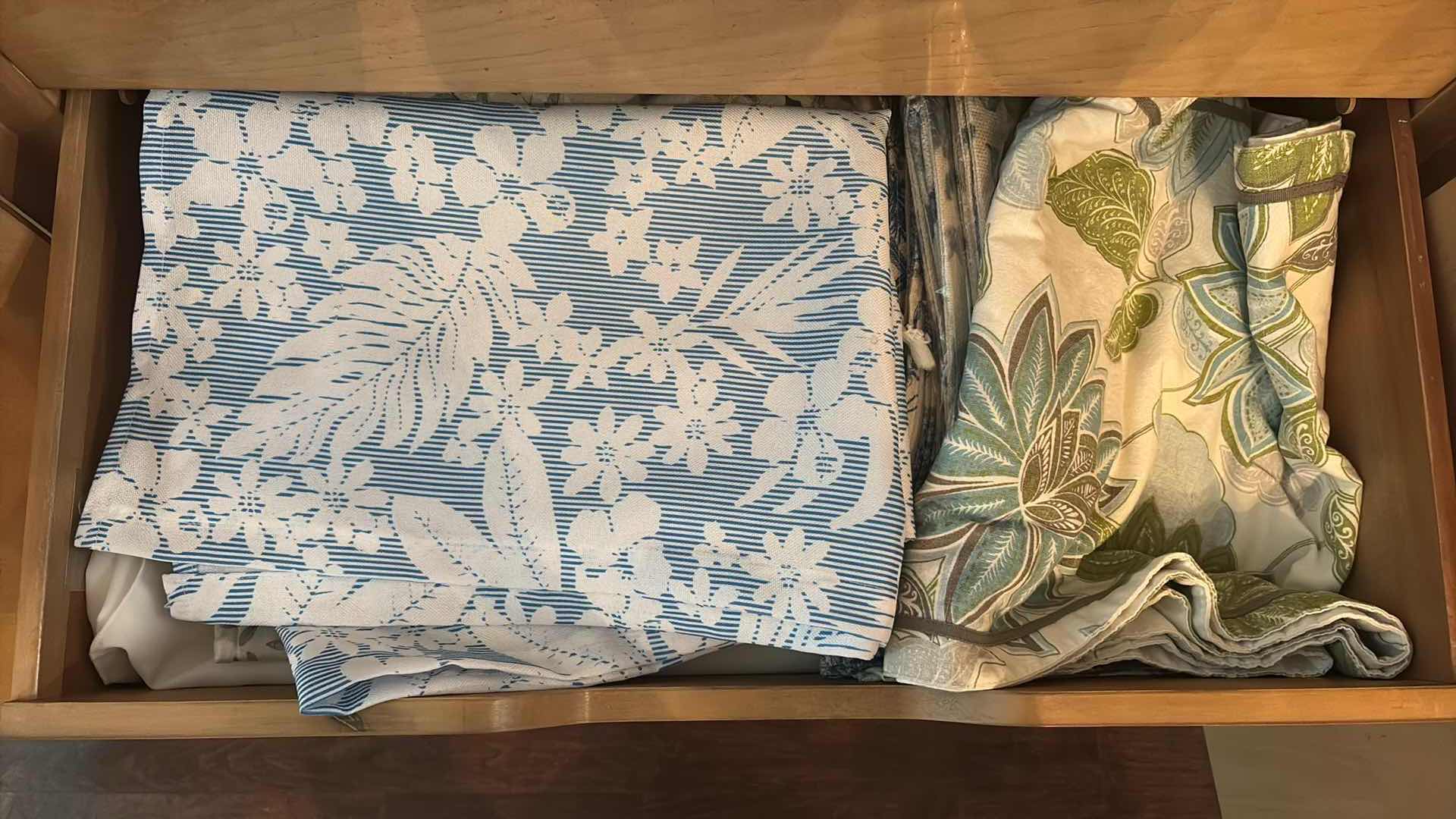 Photo 1 of CONTENTS OF CURIO CABINET DRAWERS- TABLE RUNNERS, COVERS AND PLACEMATS