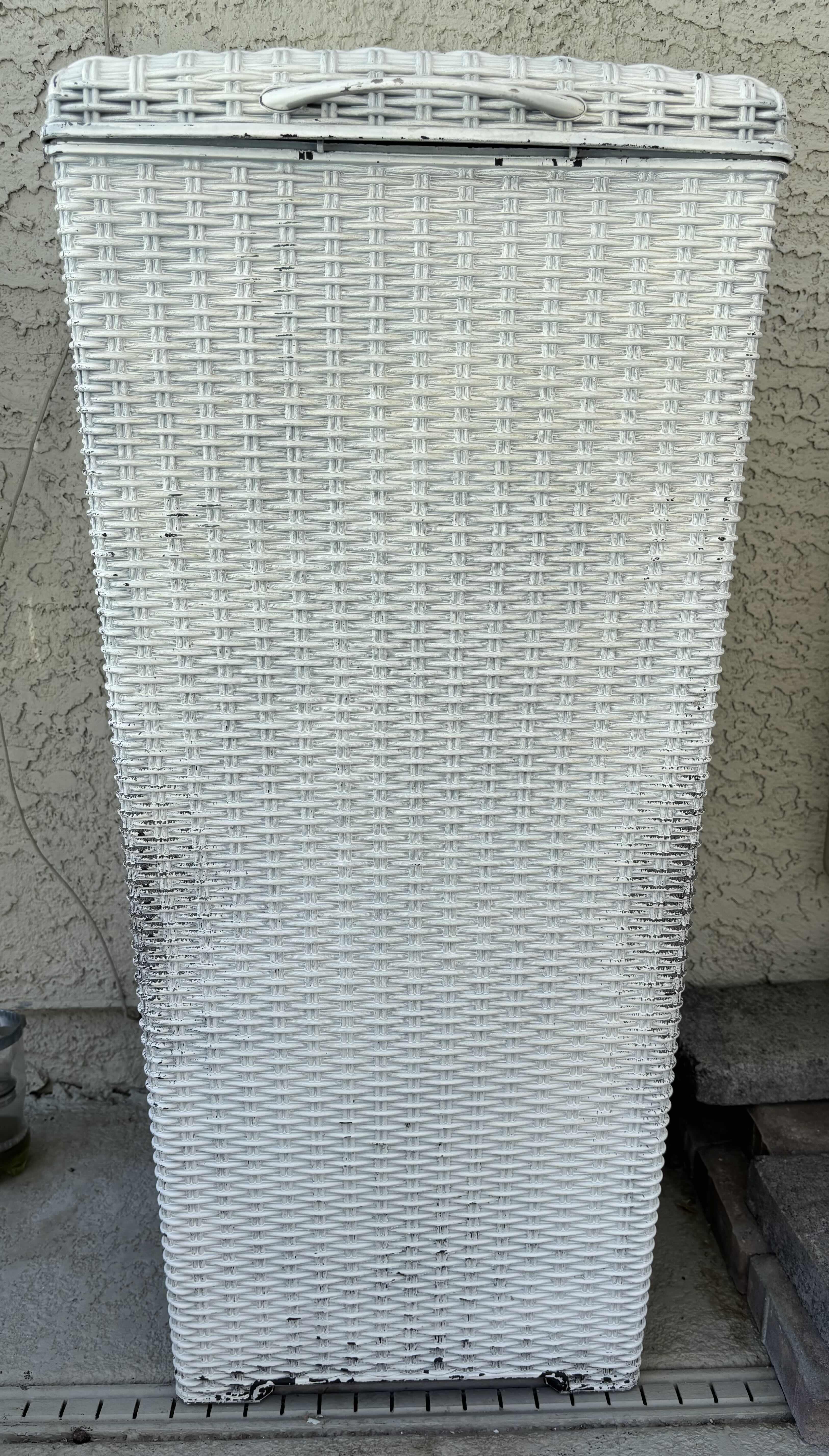Photo 1 of TALL OUTDOOR TRASH CAN H33”