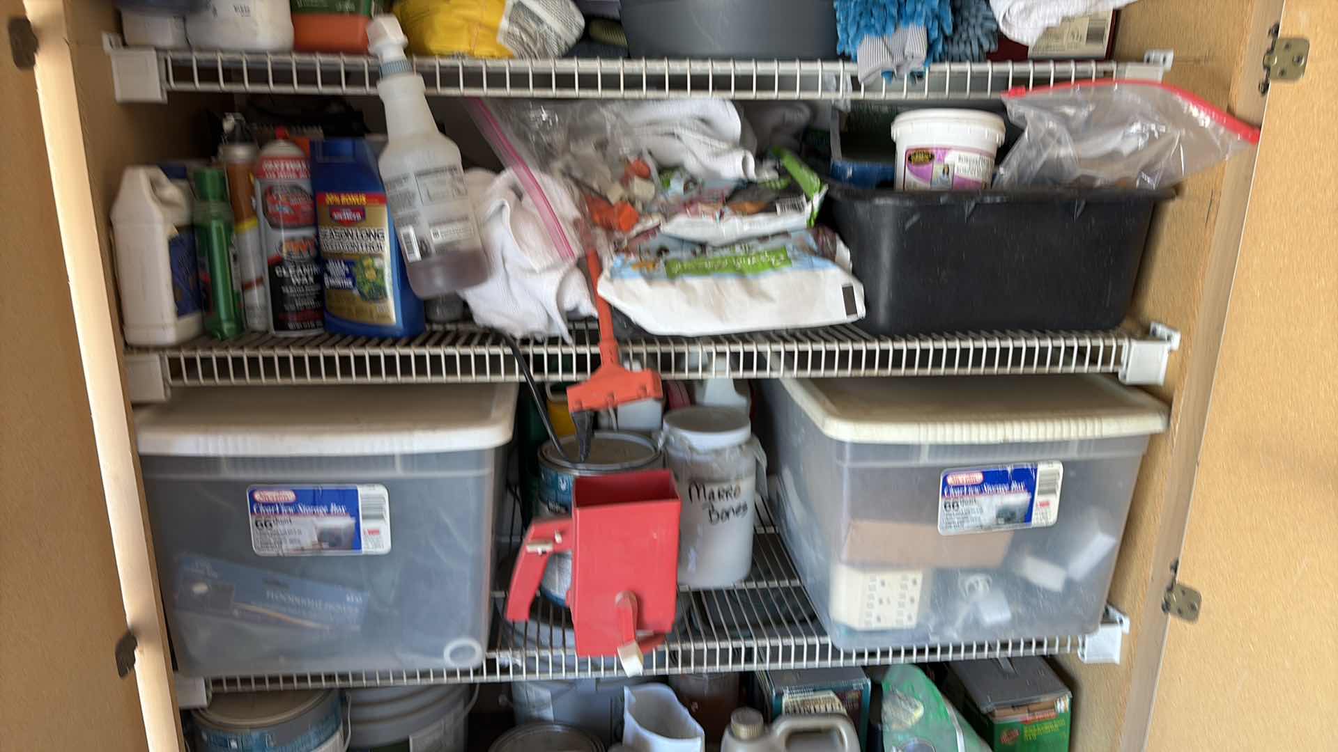 Photo 1 of CONTENTS OF GARAGE SHELVING - GARDENING SUPPLIES,CAR CLEANING ITEMS