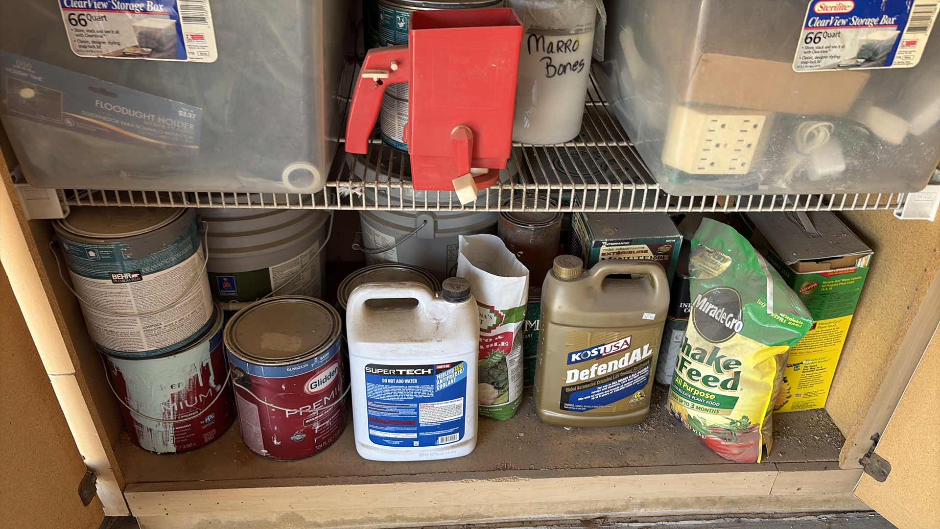 Photo 1 of CONTENTS OF GARAGE SHELVING - GARDENING SUPPLIES,CAR CLEANING ITEMS