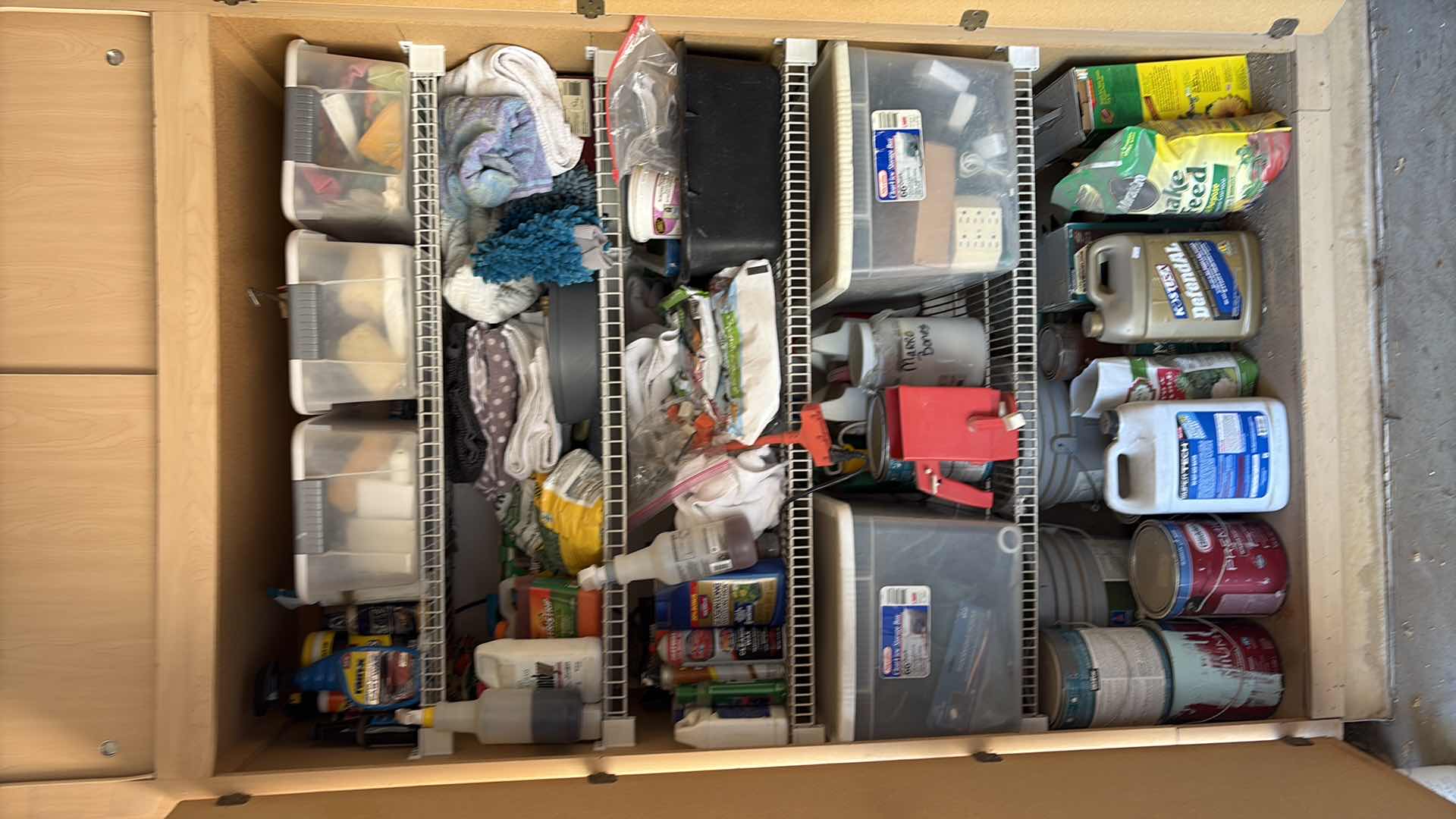 Photo 1 of CONTENTS OF GARAGE SHELVING - GARDENING SUPPLIES,CAR CLEANING ITEMS