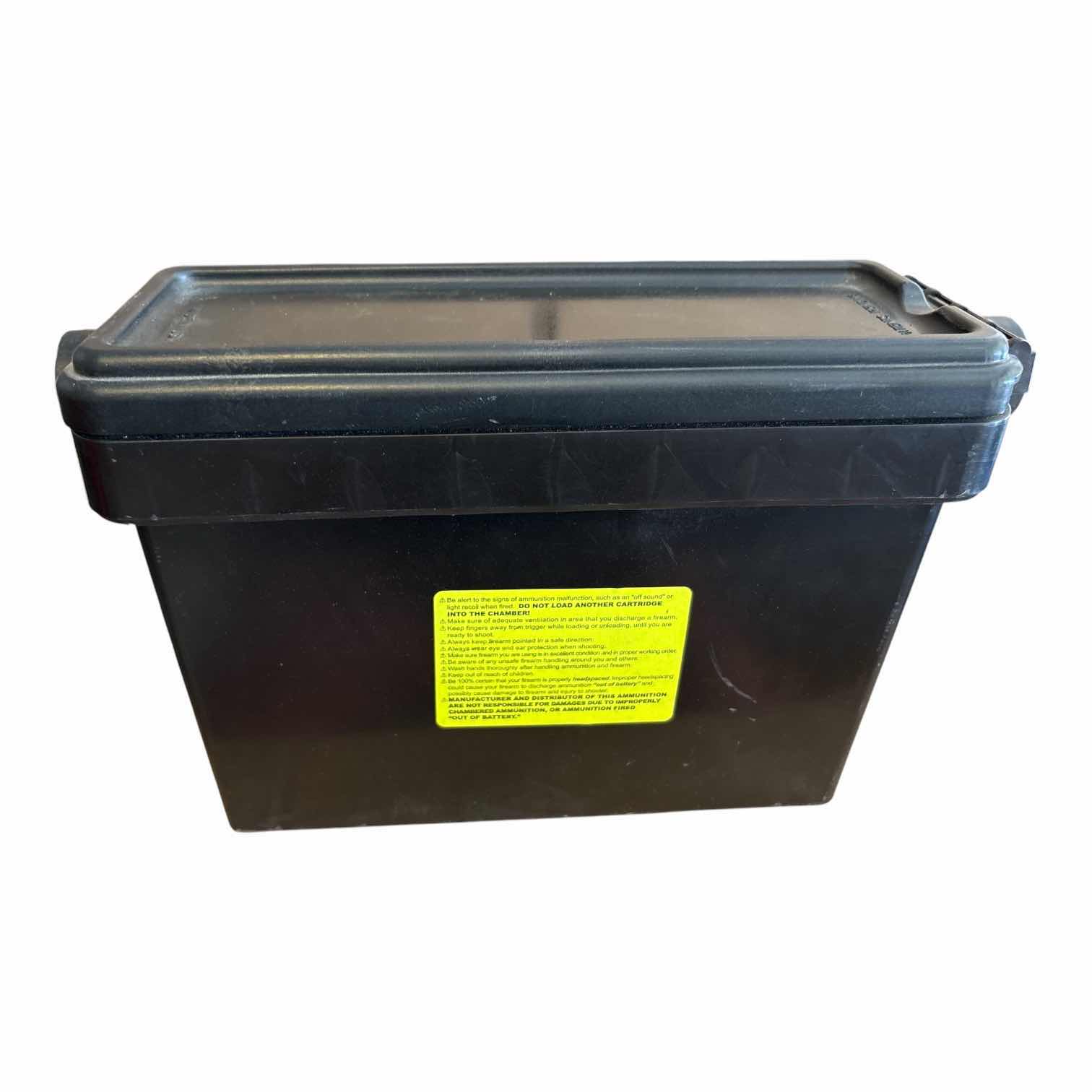 Photo 1 of SMALL SAFETY CONTAINER OF AMMO 9MM LUGER
