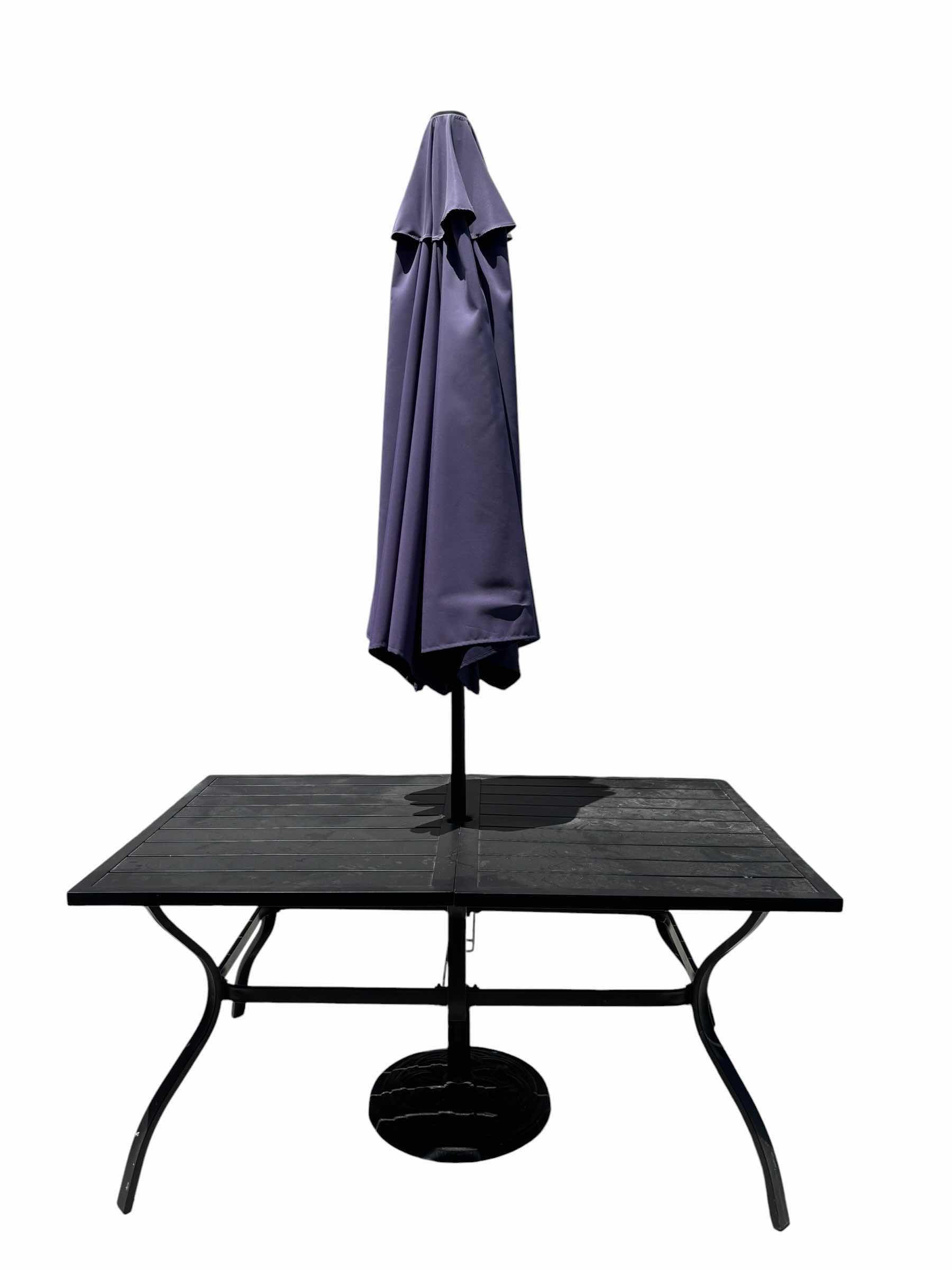 Photo 1 of OUTDOOR PATIO TABLE WITH UMBRELLA & BASE