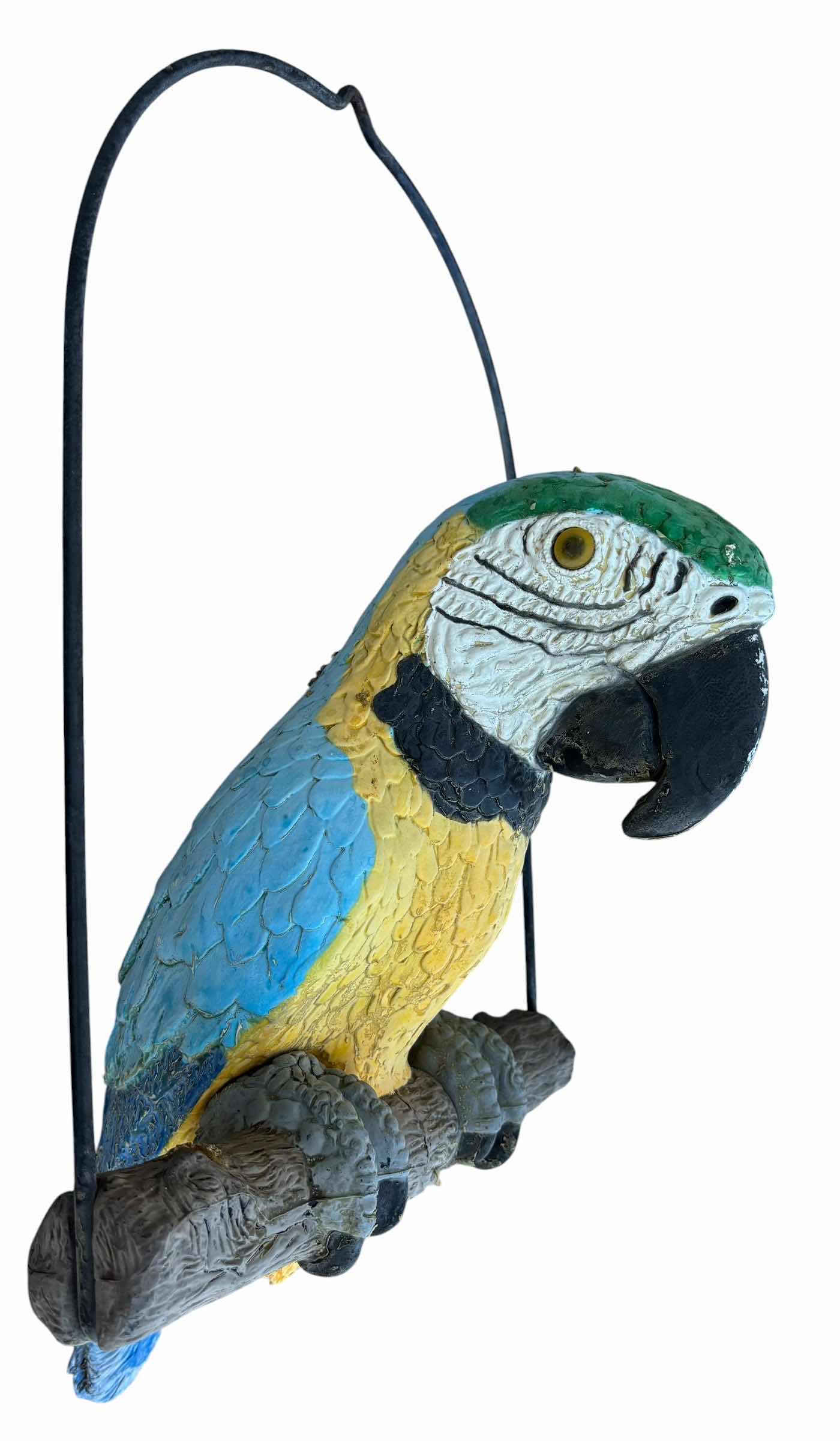 Photo 1 of PLASTIC OUTDOOR HANGING PARROT