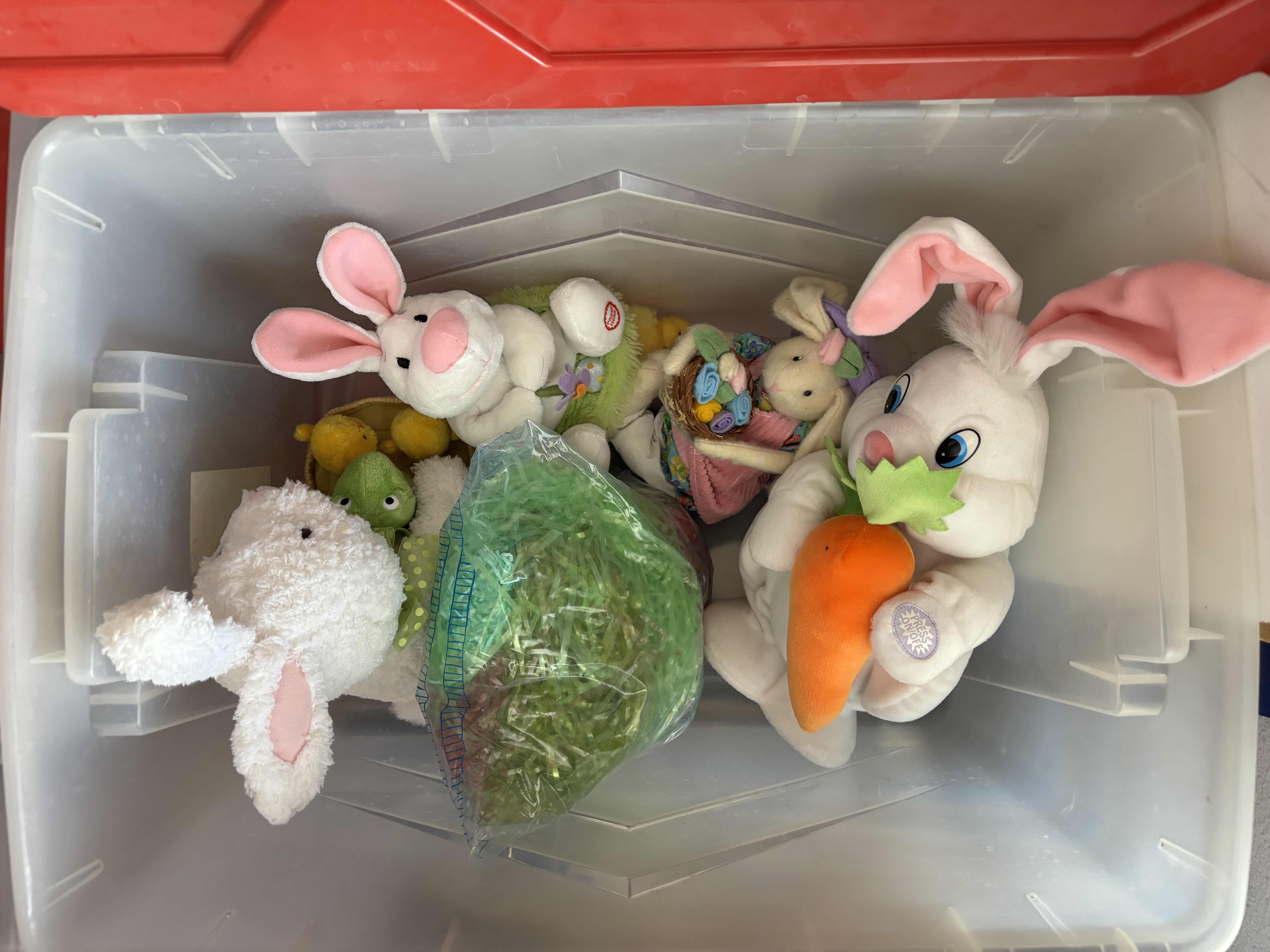 Photo 1 of CONTAINERS (2) OF EASTER DECOR