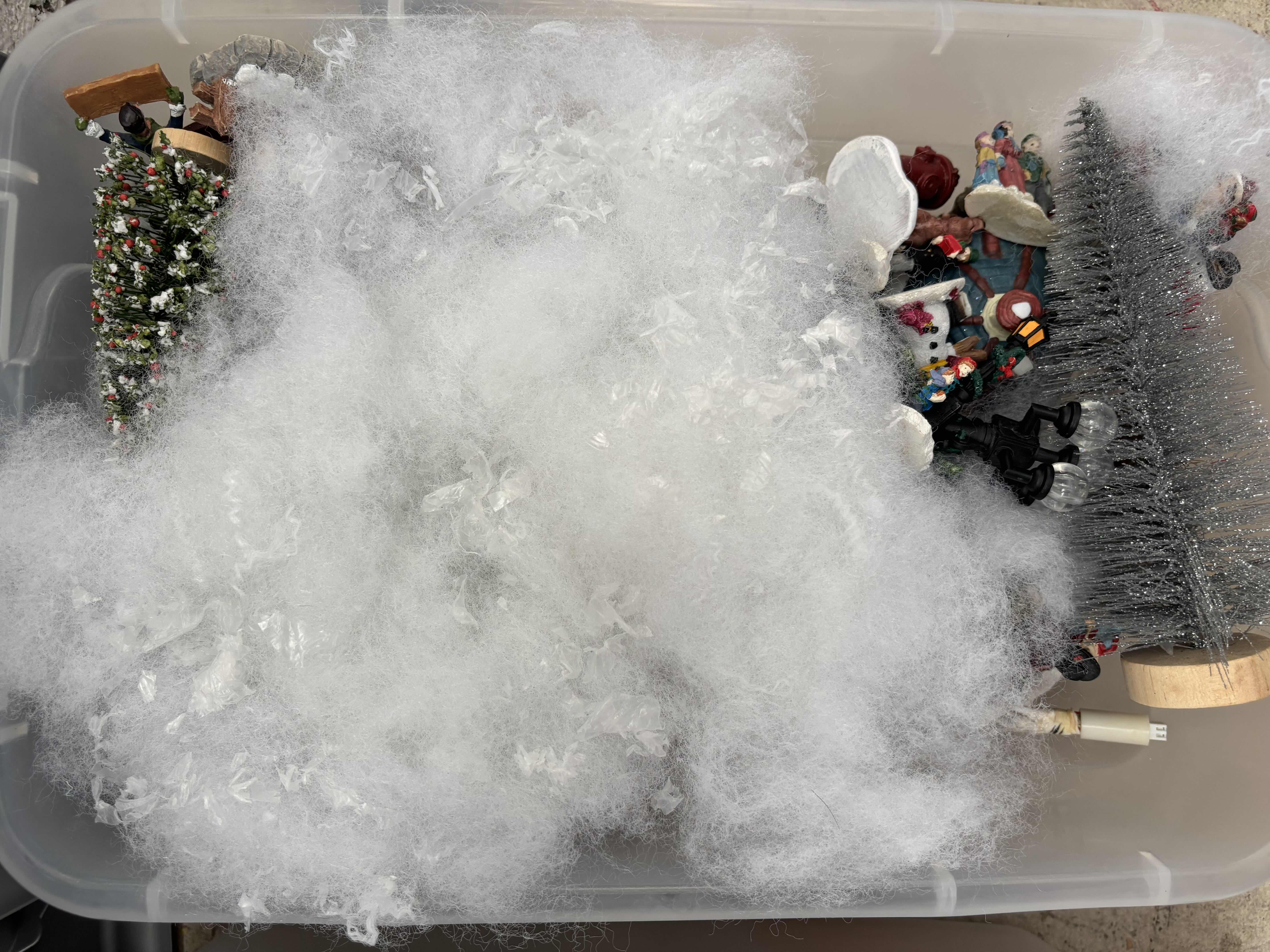 Photo 1 of SMALLER CONTAINERS (6) OF CHRISTMAS DECOR