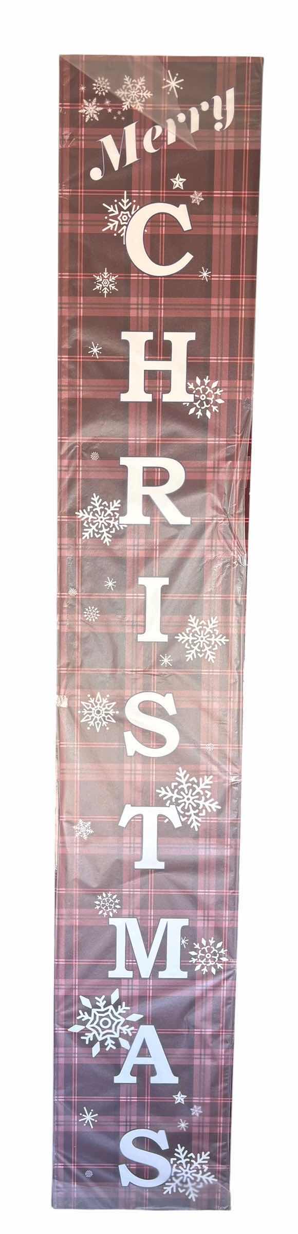 Photo 1 of CHRISTMAS MATS (3), MERRY CHRISTMAS SIGN (DOUBLE SIDED) & POOL NOODLE CANDY CANES