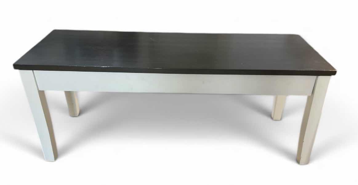 Photo 1 of TWO TONE WOOD STORAGE BENCH 44“ X 15“ H18“