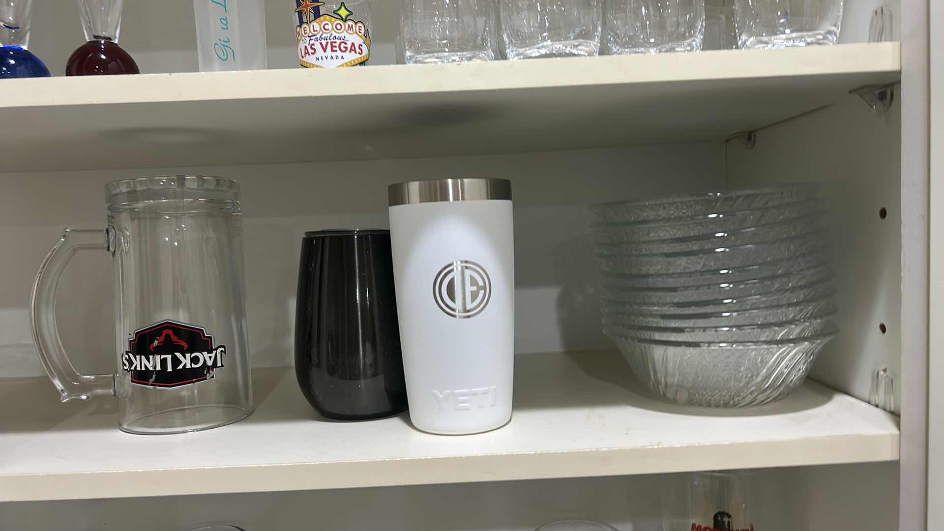 Photo 1 of CONTENTS OF KITCHEN CABINET , GLASSWARE, STEMWARE, AND MORE