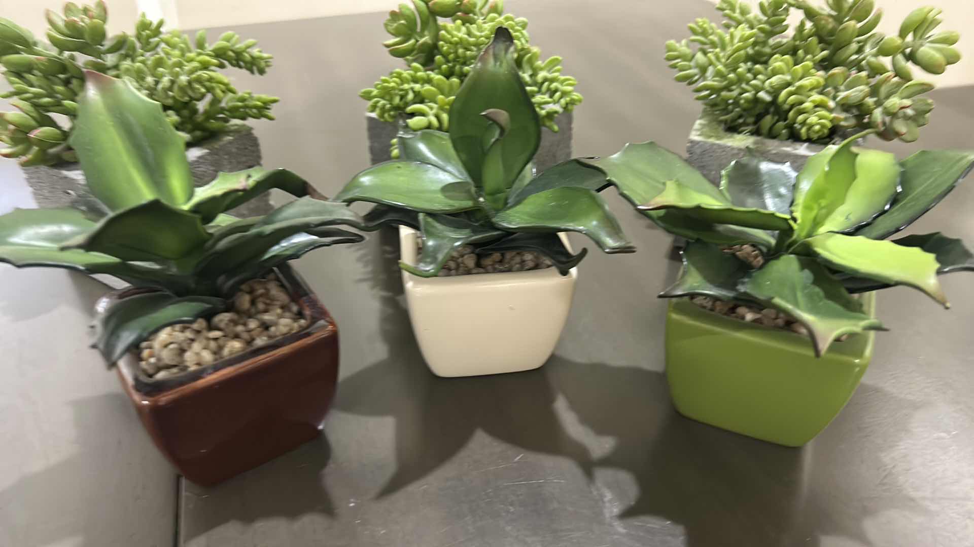 Photo 1 of 6 PC HOME DECOR - FAUX PLANTS H6.5”