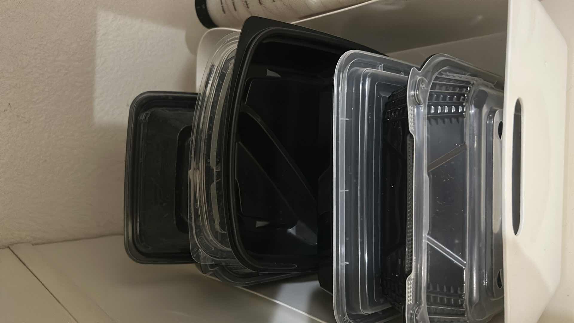 Photo 1 of CONTENT OF CABINET IN KITCHEN, BAKING SUPPLIES, AND FOOD STORAGE ITEMS