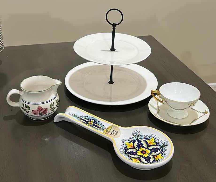 Photo 1 of SPOON HOLDER FROM ITALY, TEA CUP & SAUCER FROM BAVARIA AND MORE
