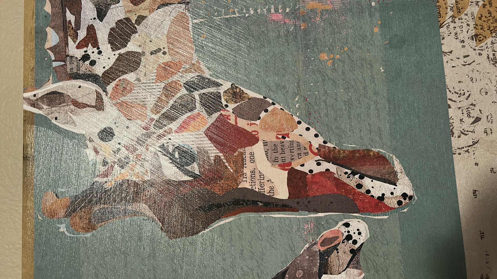 Photo 1 of STRETCHED CANVAS STUPELL INDUSTRIES “ENDEARING GIRAFFE FAMILY” CANVAS PRINT DESIGN BY ARTIST TRACI 20“ x H22“