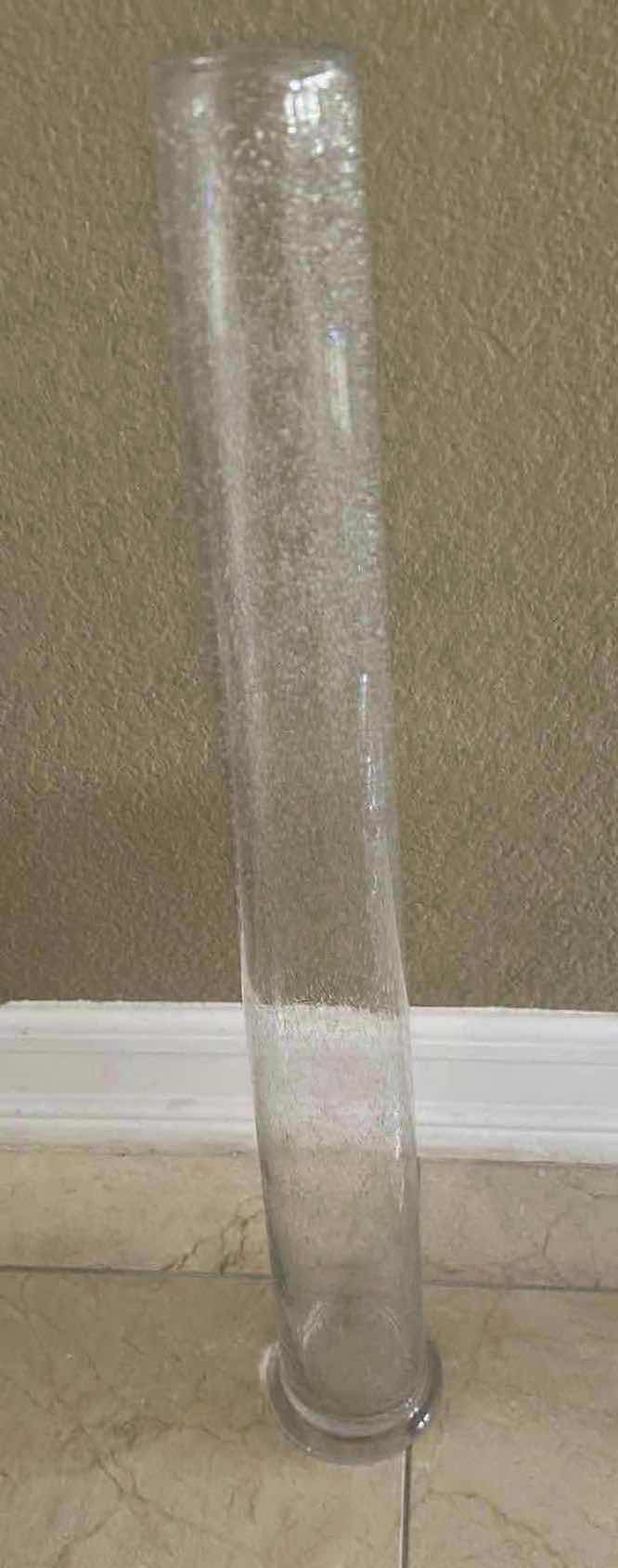 Photo 1 of 2- GLASS VASE H 24"