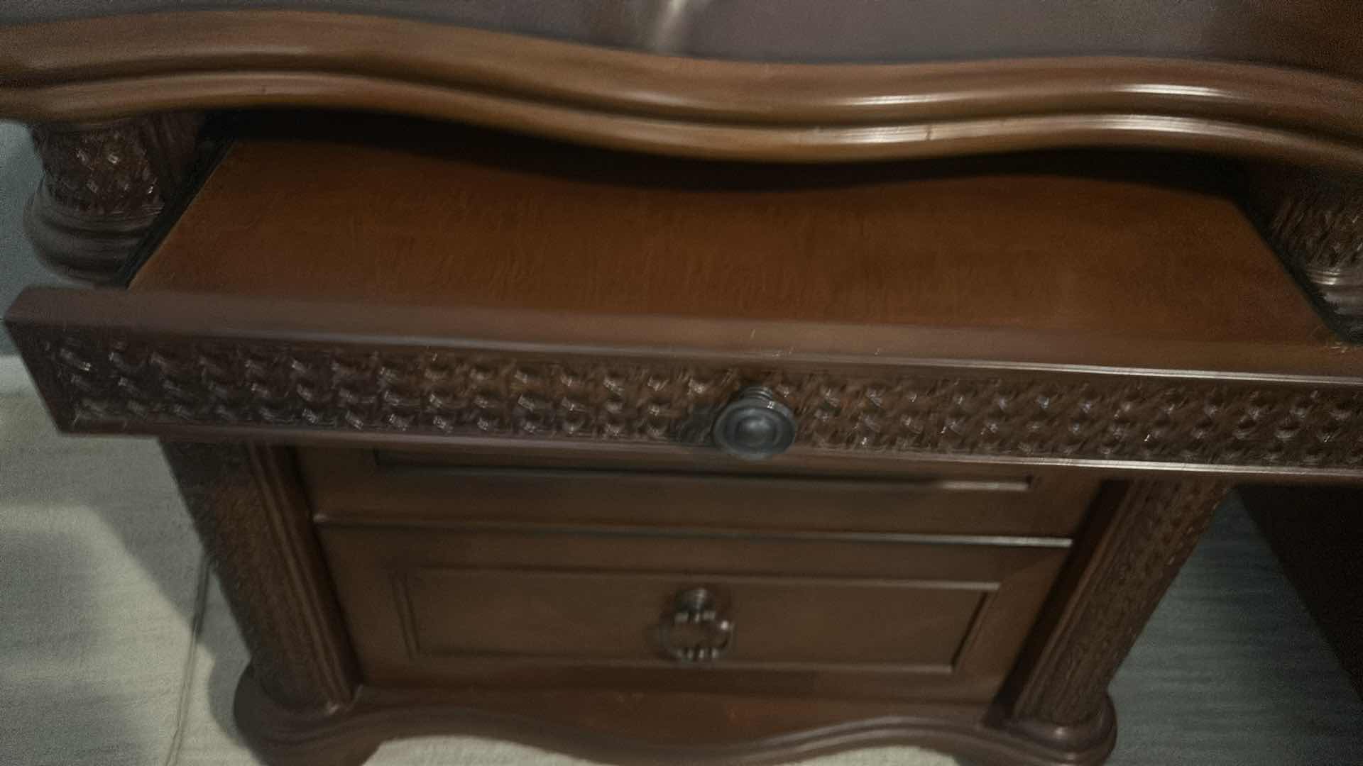 Photo 1 of COASTER GRAND ISLE NIGHTSTAND W DARK CHERRY FINISH 30" X 16" H 28" $250