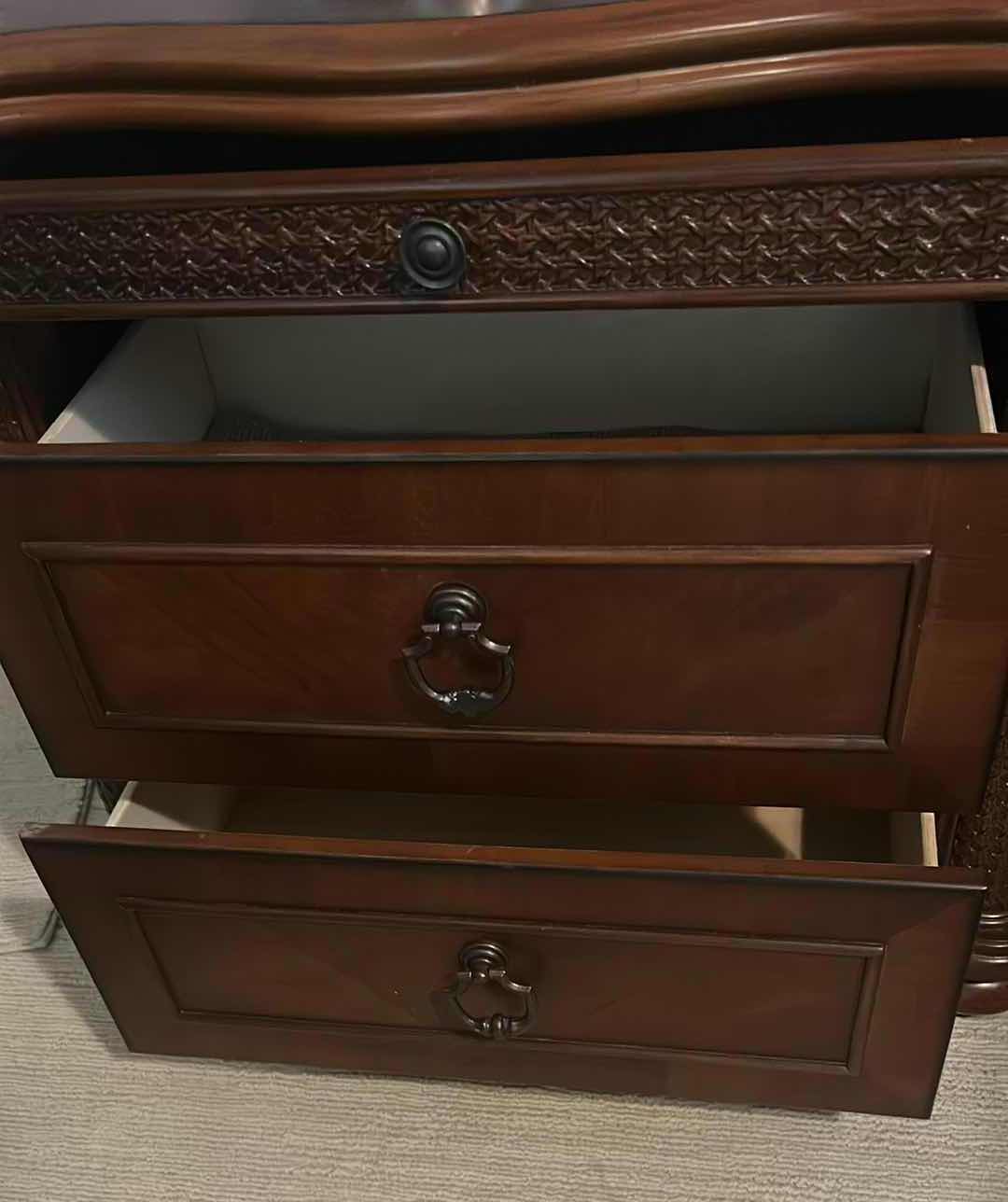 Photo 1 of COASTER GRAND ISLE NIGHTSTAND W DARK CHERRY FINISH 30" X 16" H 28" $250