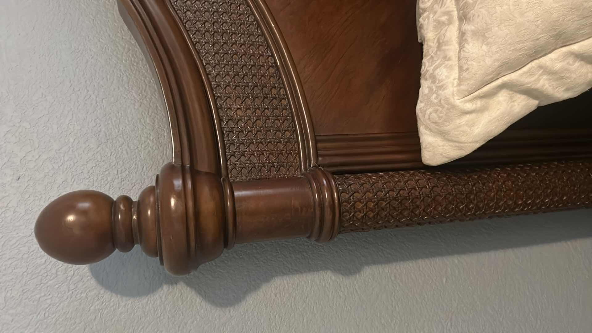 Photo 1 of COASTER GRAND ISLE KING BED WOODEN FRAME MATTRESS & BEDDING INCLUDED