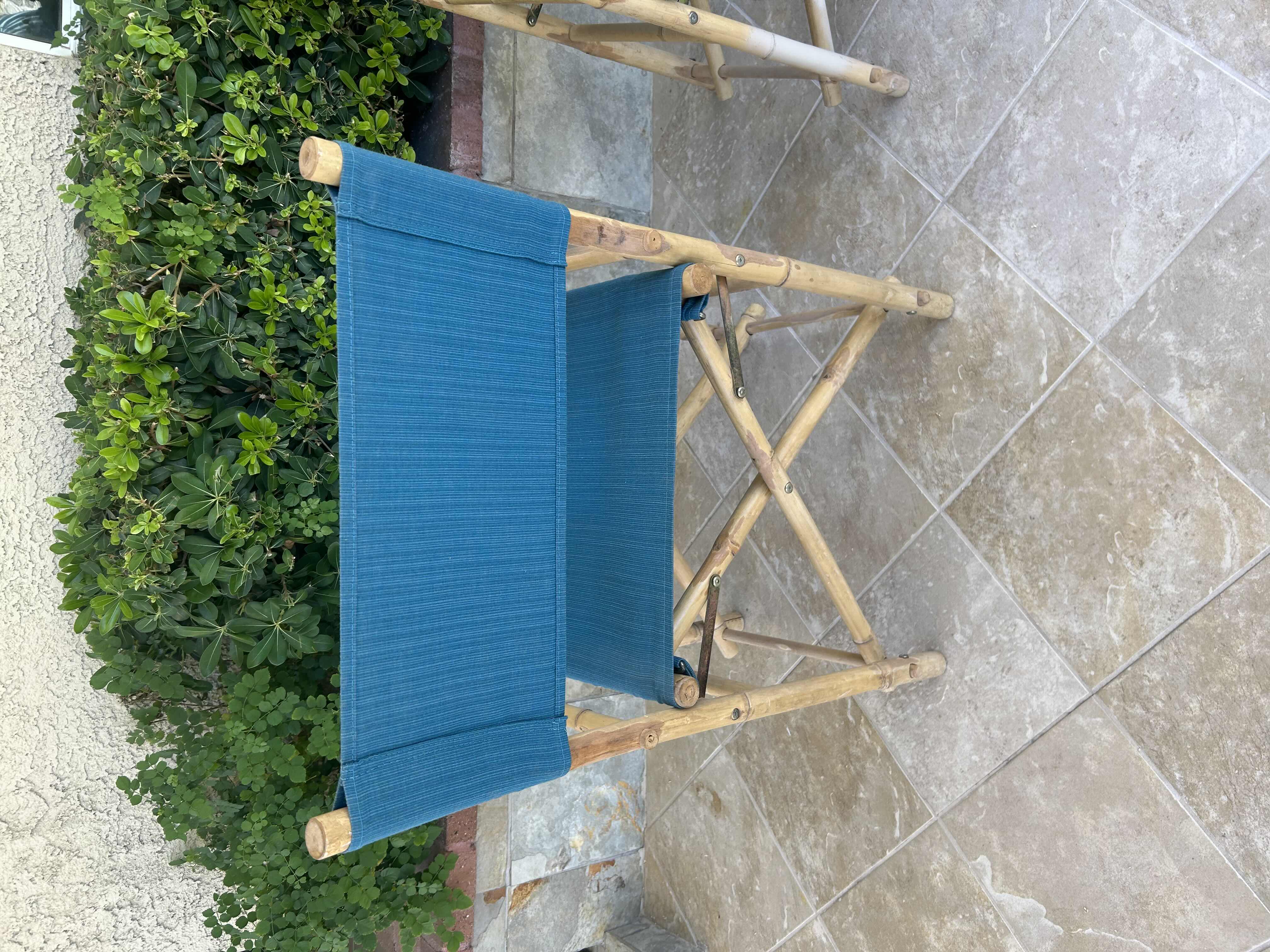 Photo 1 of 2- DIRECTOR BAMBOO CHAIRS