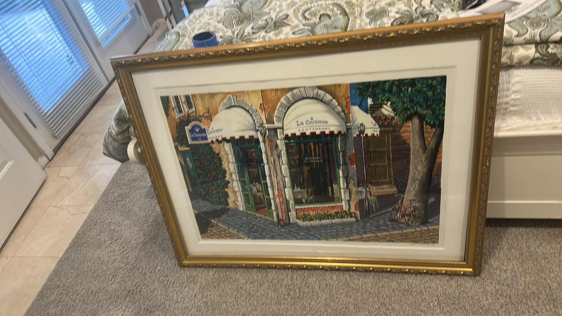 Photo 1 of FRAMED SERIGRAPH ON CANVAS “LA COURONNE” BY ARTIST ARKADY OSTRITSKY 44 1/2“ x H33 1/2“