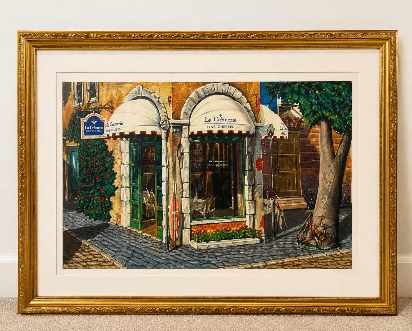 Photo 1 of FRAMED SERIGRAPH ON CANVAS “LA COURONNE” BY ARTIST ARKADY OSTRITSKY 44 1/2“ x H33 1/2“