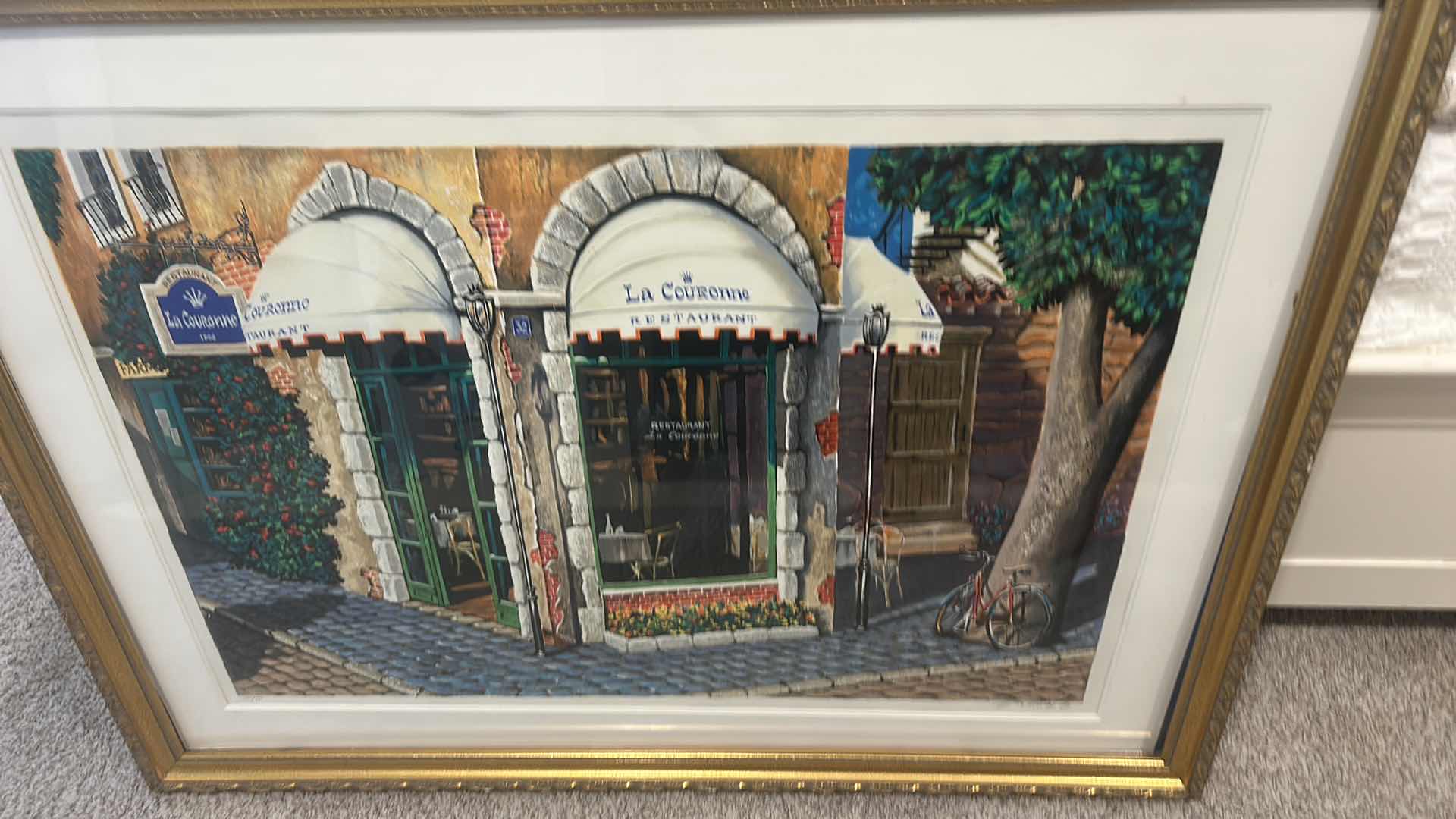 Photo 1 of FRAMED SERIGRAPH ON CANVAS “LA COURONNE” BY ARTIST ARKADY OSTRITSKY 44 1/2“ x H33 1/2“