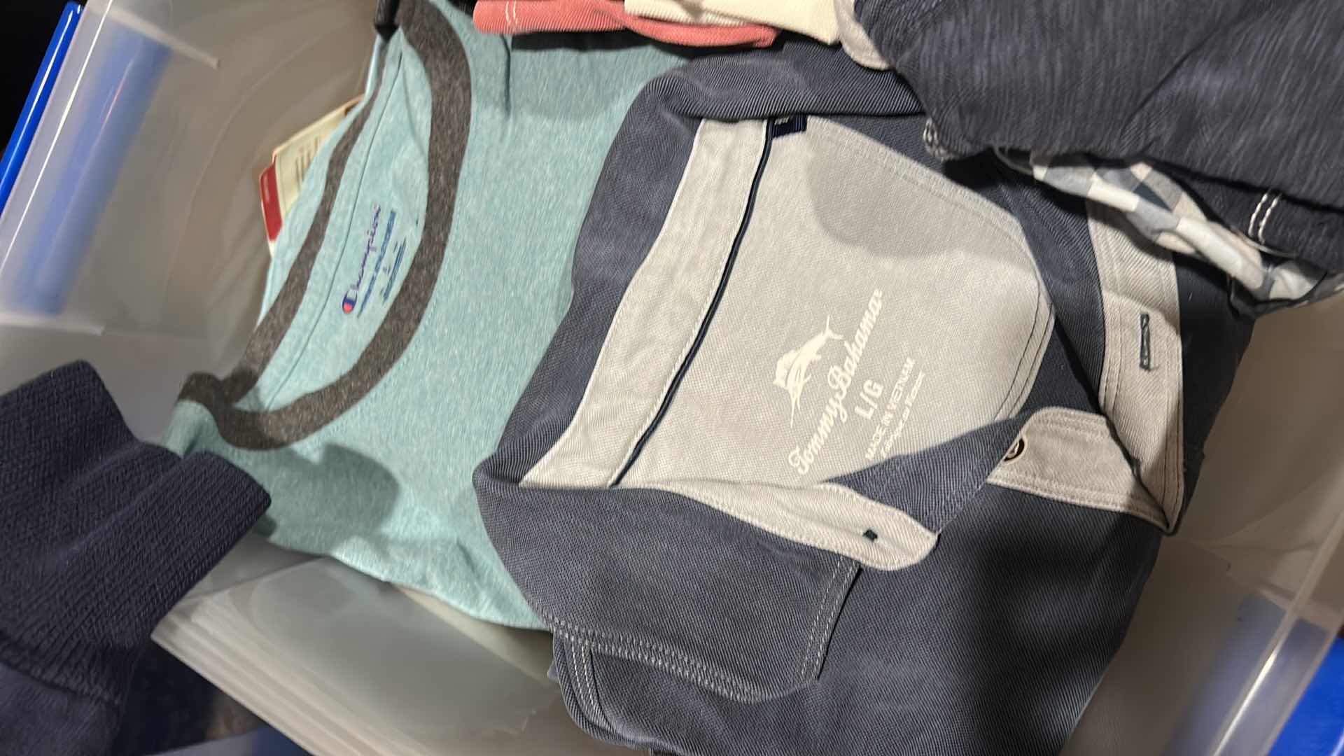 Photo 1 of 2 TOTES OF MENS CLOTHING