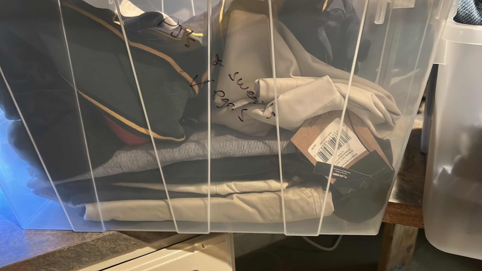 Photo 1 of 2 TOTES OF MENS CLOTHING