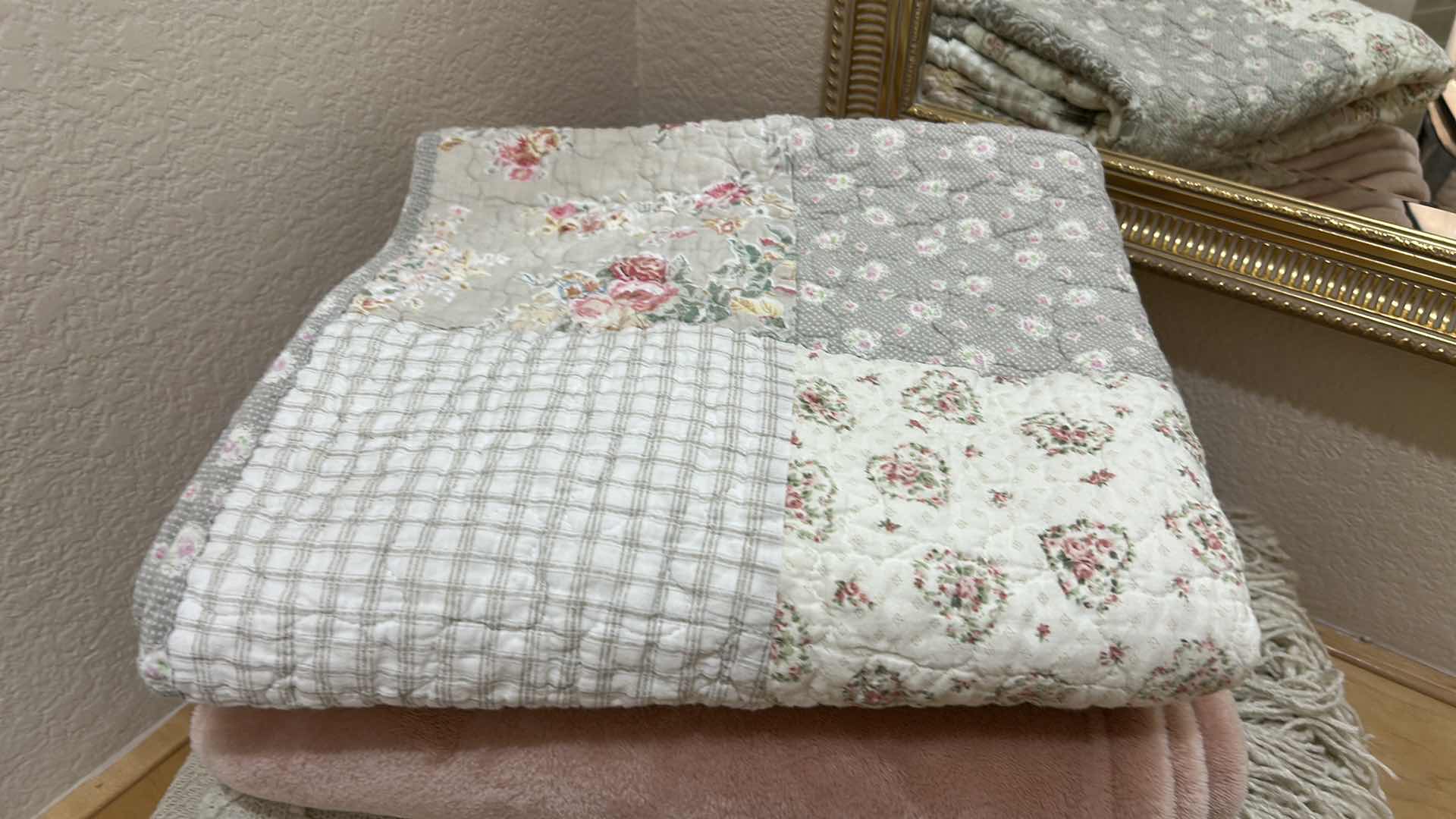 Photo 1 of COMFORTER AND BLANKETS