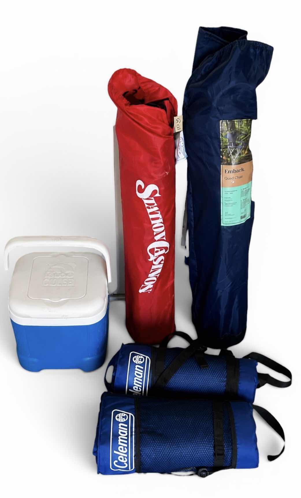 Photo 1 of STADIUM CHAIRS, IGLOO COOLER, AND MORE