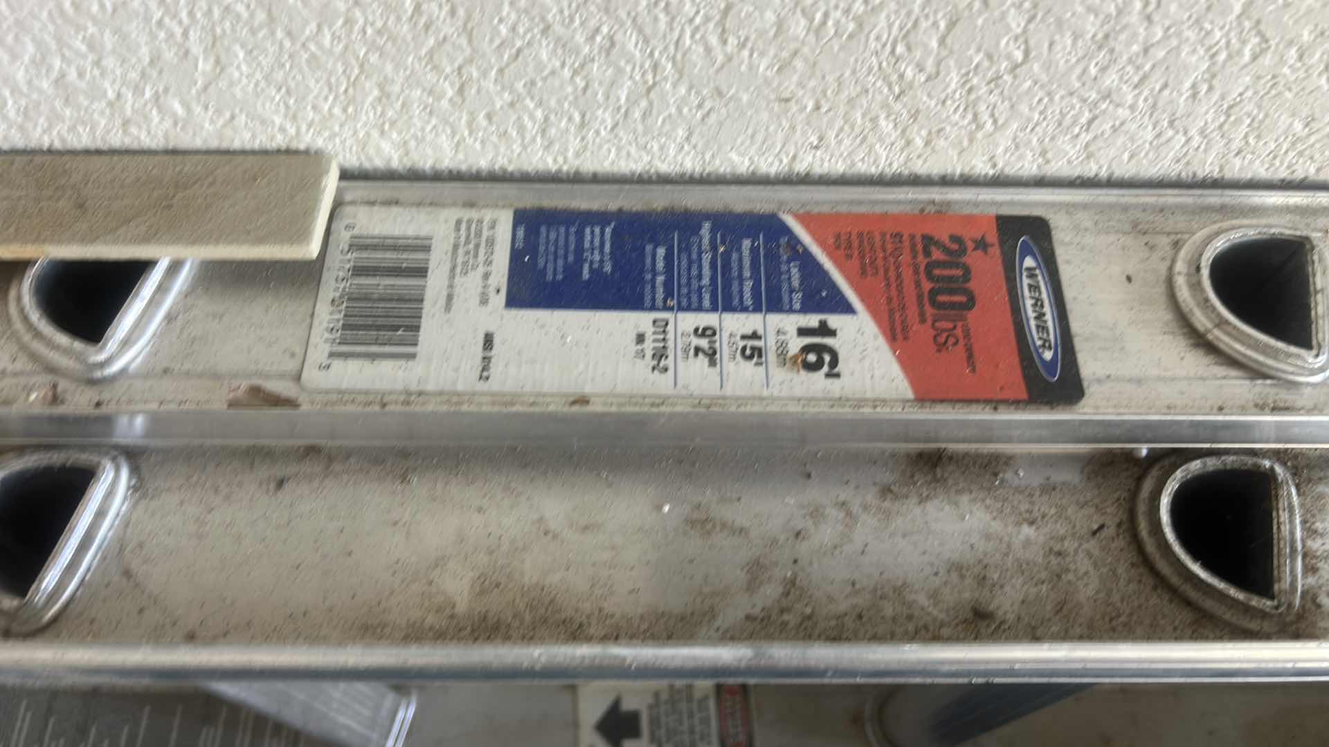 Photo 1 of 16 FT. ALUMINUM EXTENSION LADDER W 200LB LOAD CAPACITY