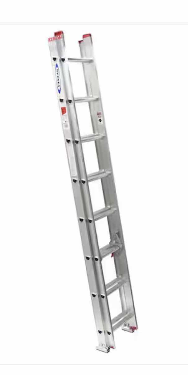 Photo 1 of 16 FT. ALUMINUM EXTENSION LADDER W 200LB LOAD CAPACITY