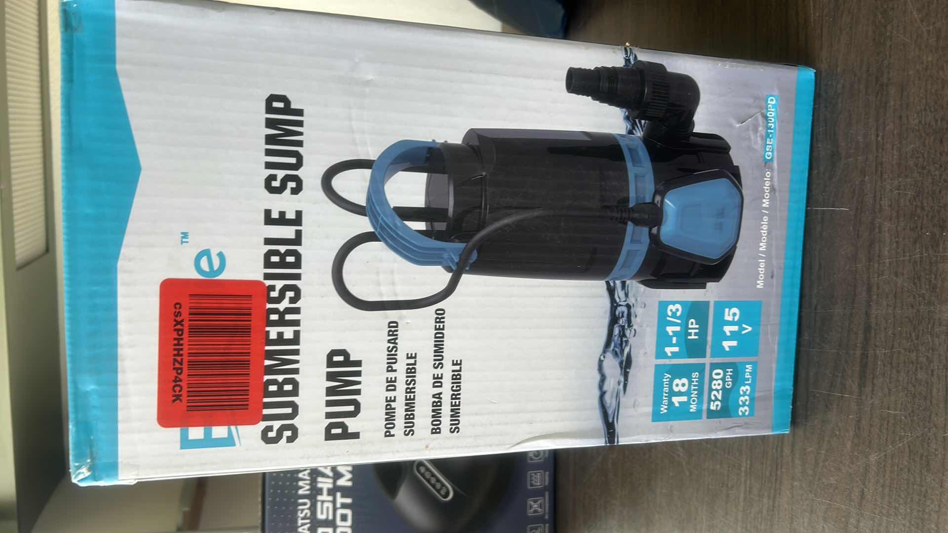 Photo 1 of NEW SUBMERSIBLE SUMP PUMP