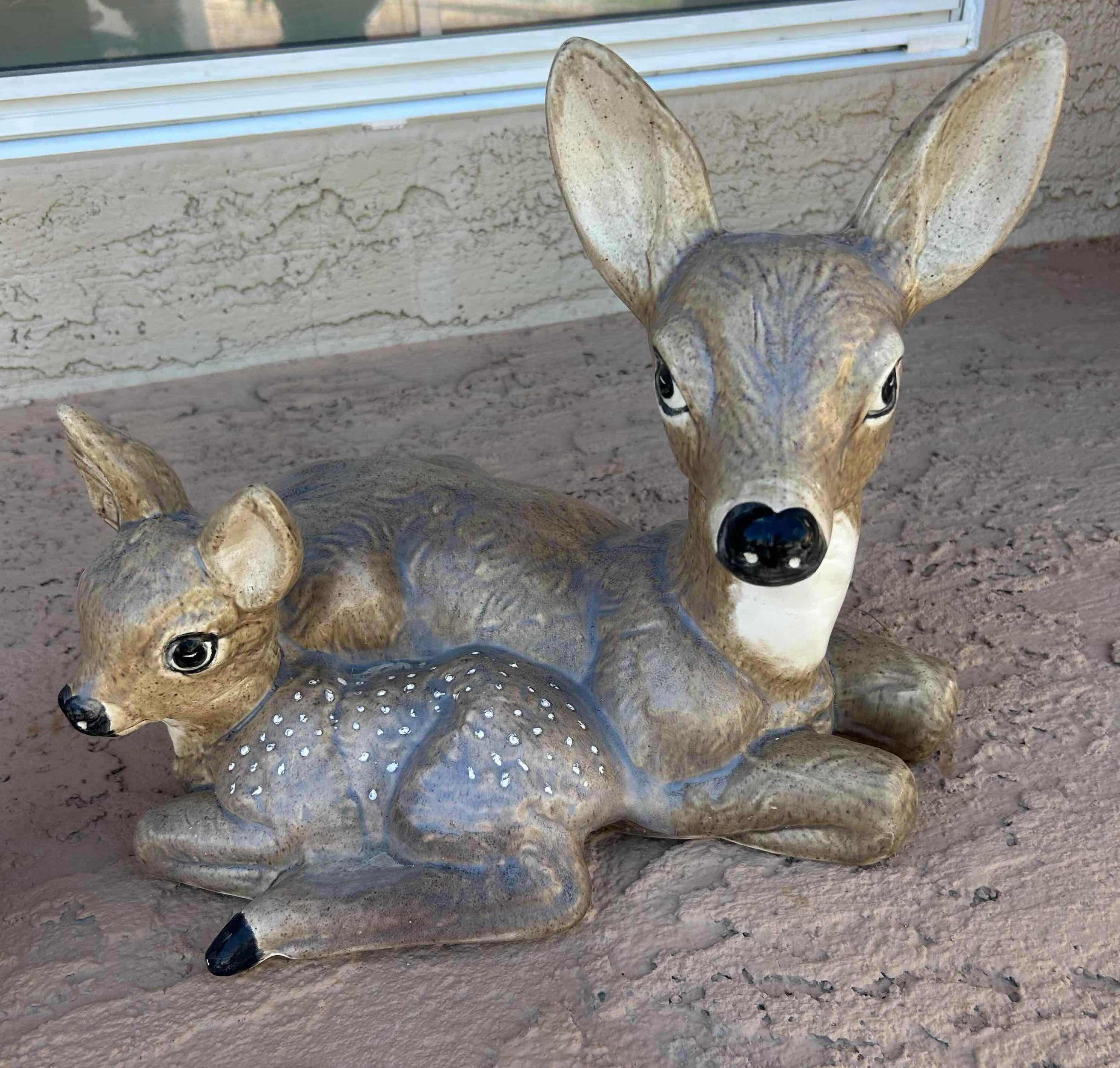 Photo 1 of VINTAGE 1998 RESIN DEER PALS