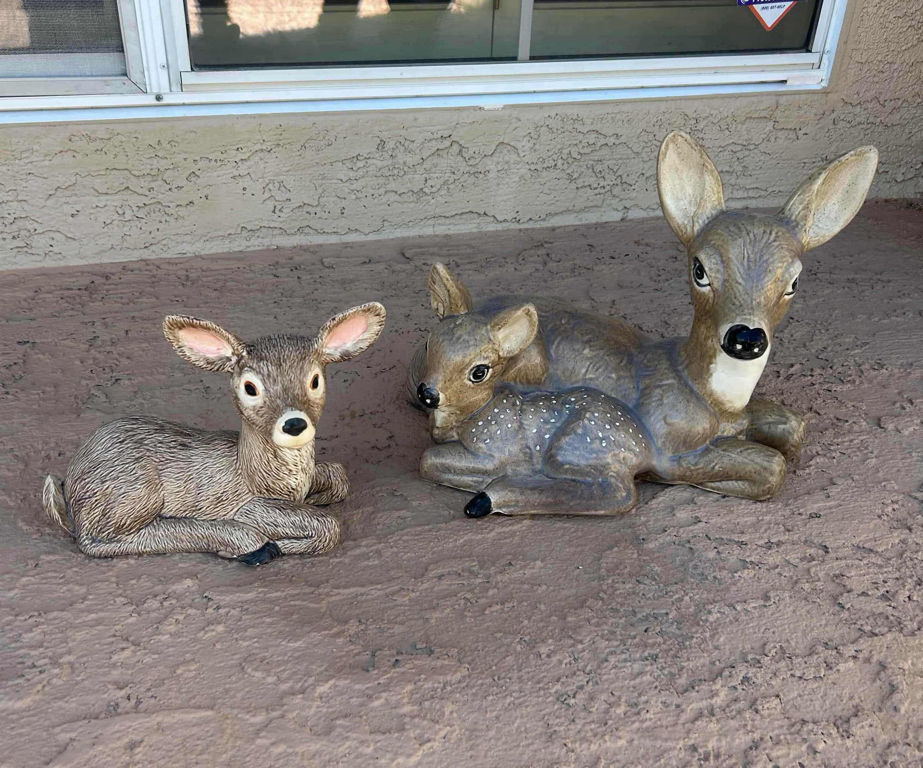 Photo 1 of VINTAGE 1998 RESIN DEER PALS
