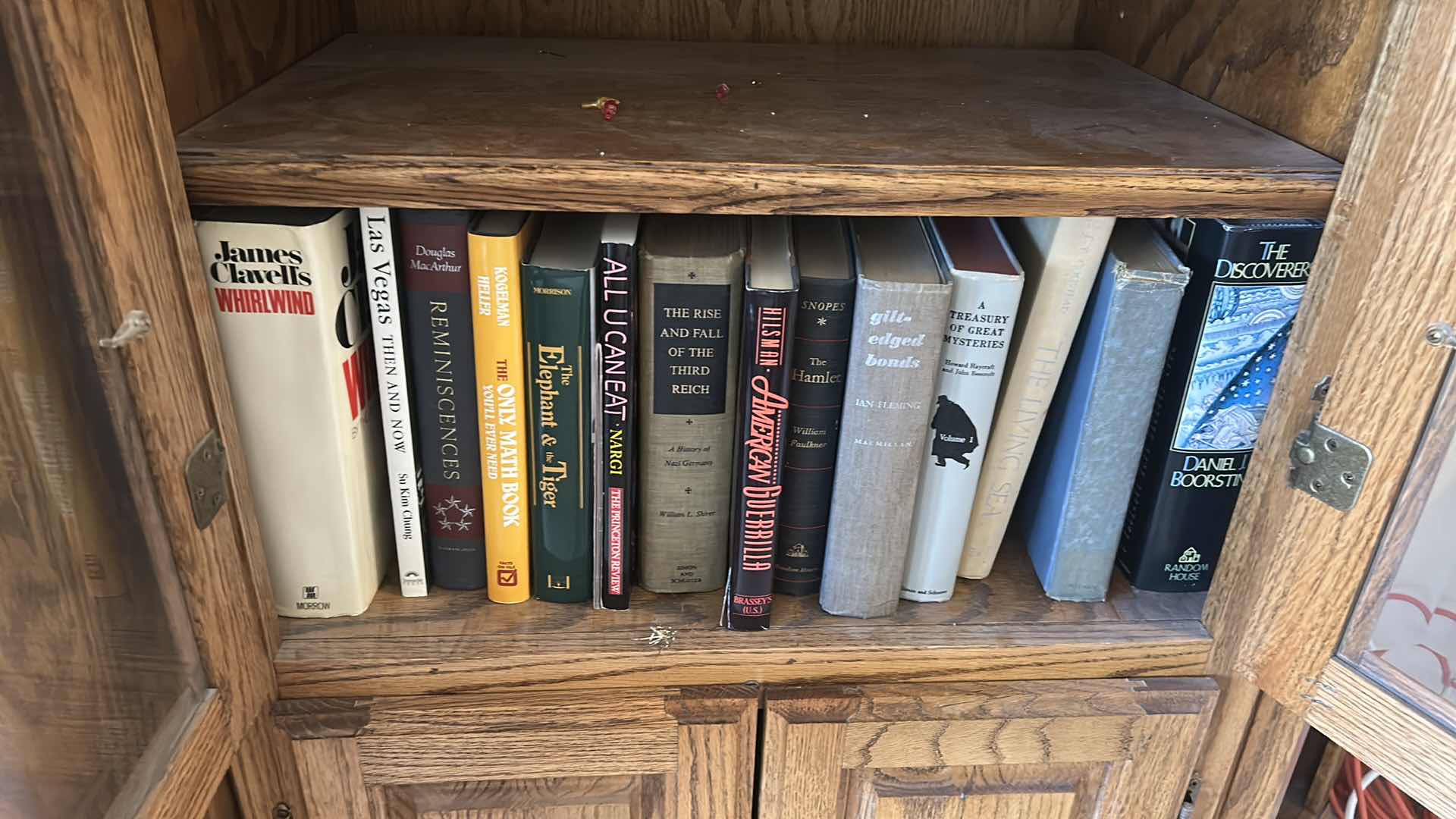 Photo 1 of CONTENTS OF 3 SHELVES BOOKS VARIOUS TITLES AUTHORS