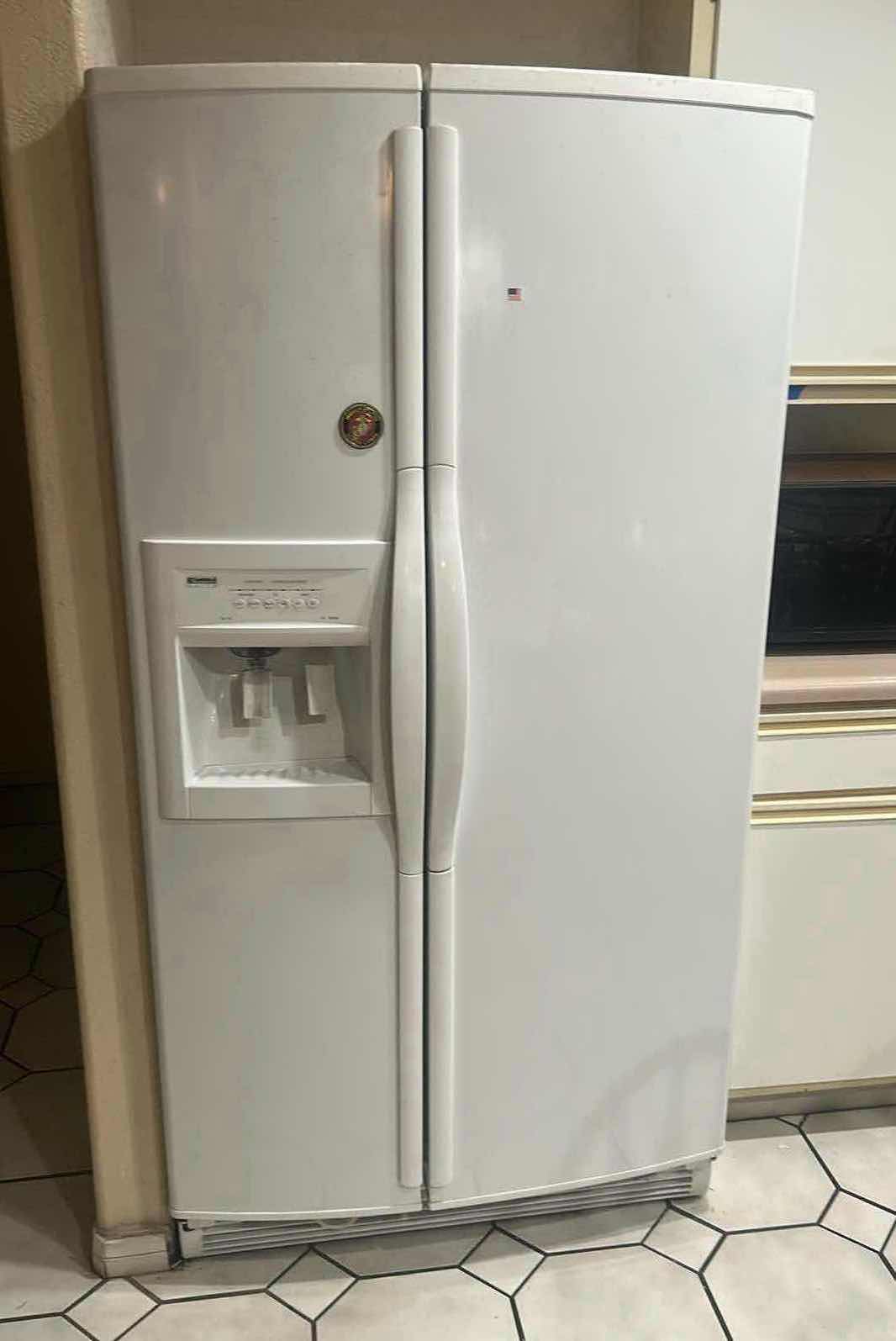 Photo 1 of KENMORE ELITE WHITE SIDE BY SIDE REFRIGERATOR