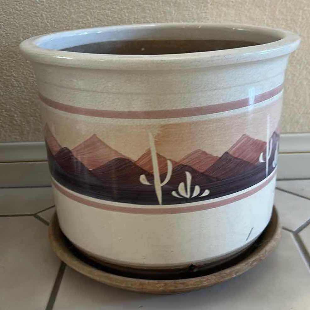 Photo 1 of HANDPAINTED SOUTHWESTERN OUTDOOR POTTERY 12 “ X 10 “